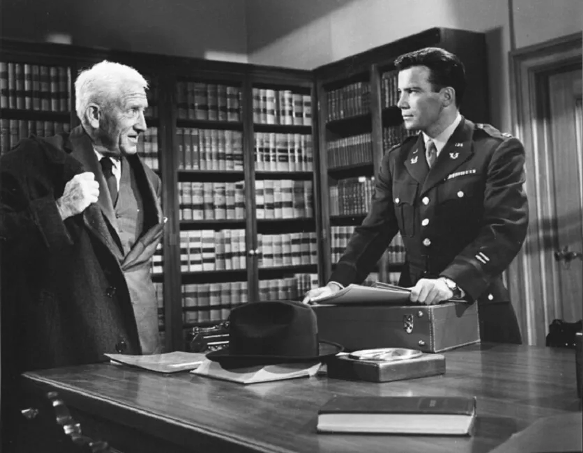 Spencer Tracy and William Shatner in Judgment at Nuremberg (1961)