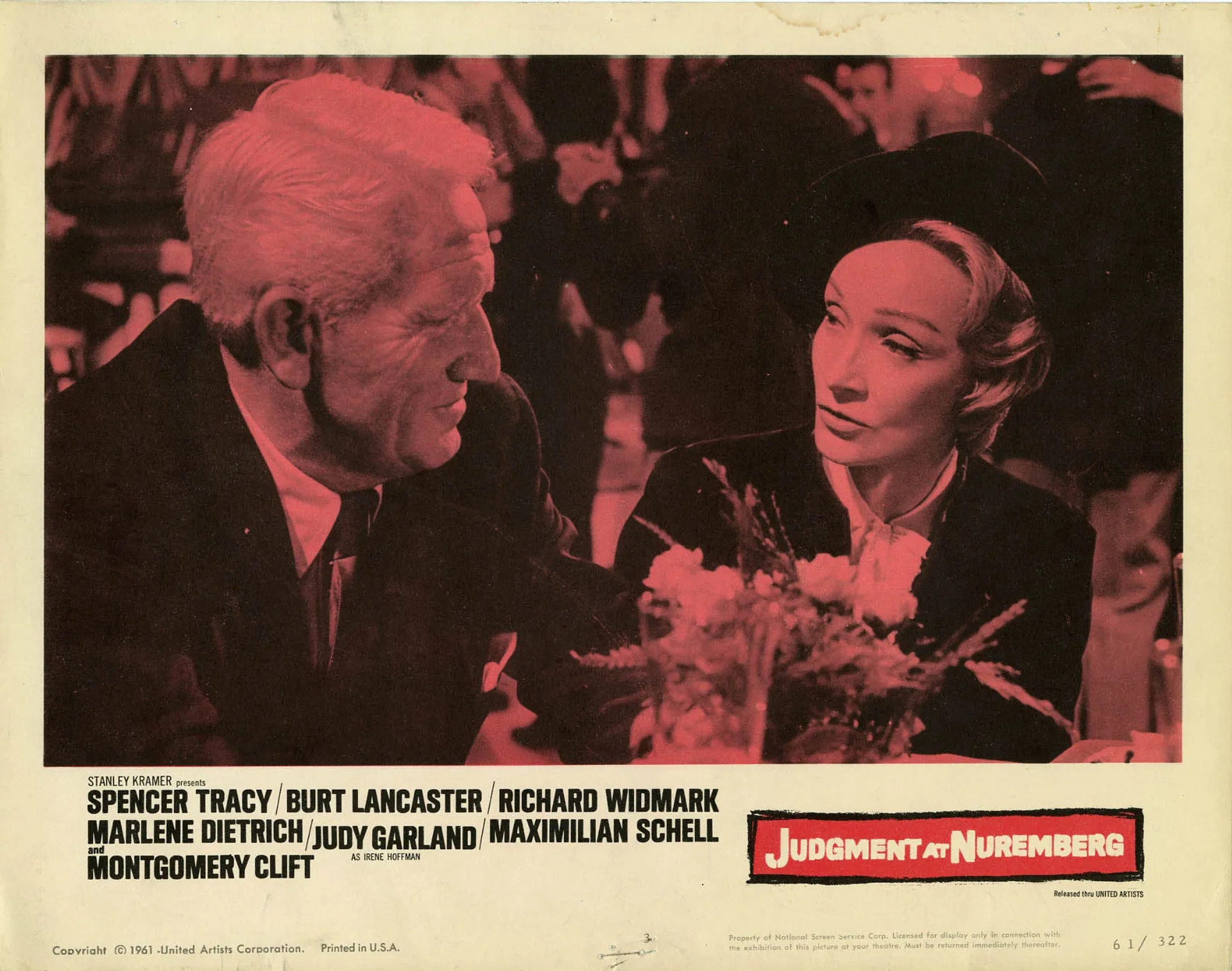 Marlene Dietrich and Spencer Tracy in Judgment at Nuremberg (1961)