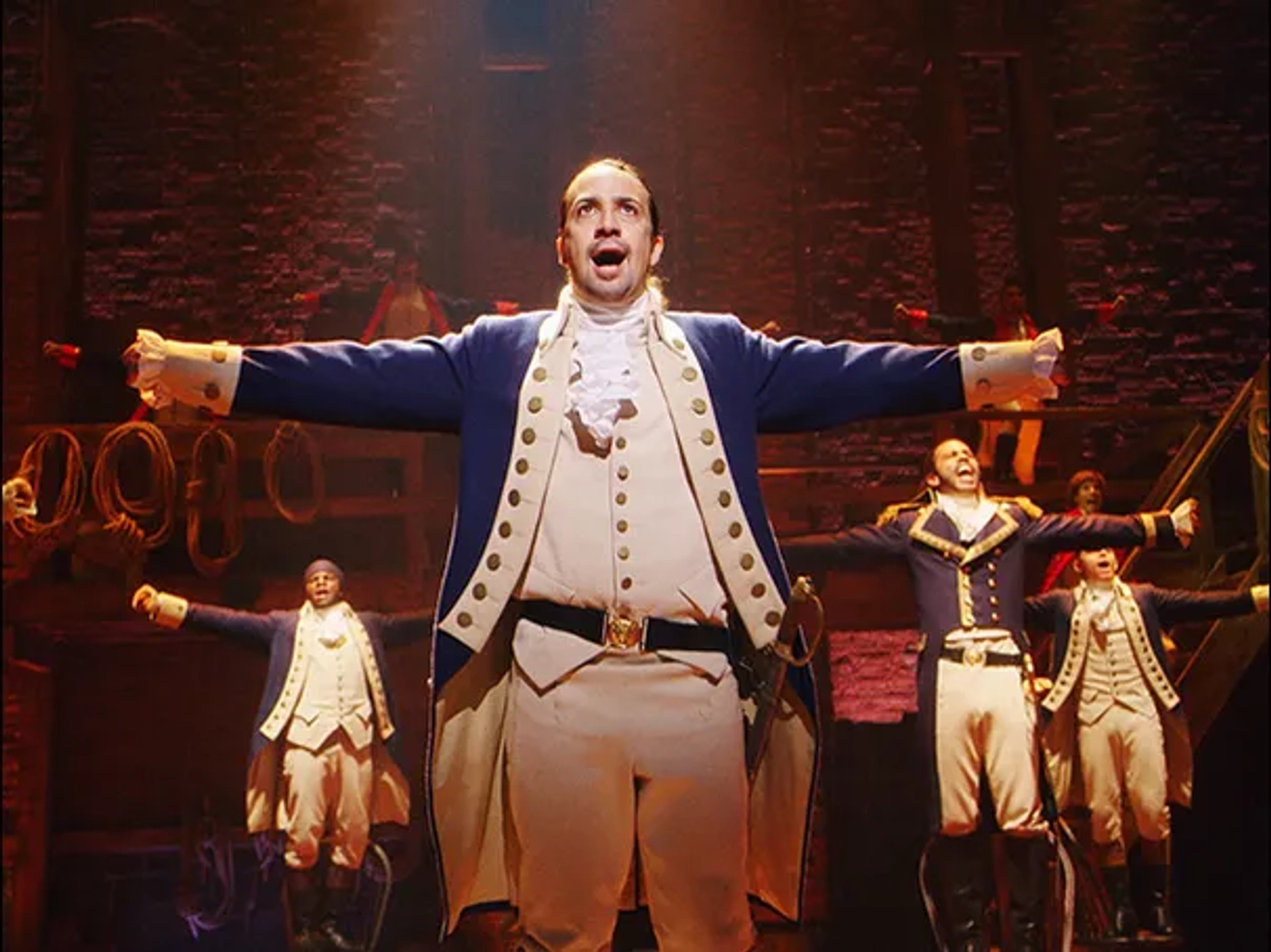 Lin-Manuel Miranda in Hamilton (2020)