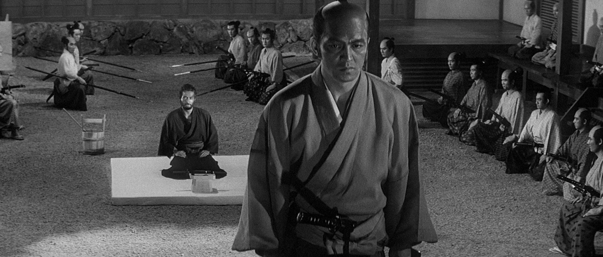 Tatsuya Nakadai and Kei Satô in Harakiri (1962)