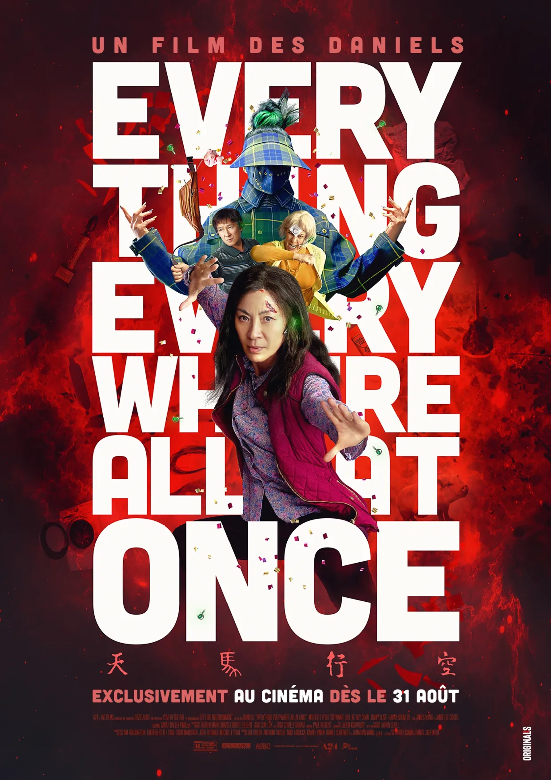 Jamie Lee Curtis, Michelle Yeoh, and Ke Huy Quan in Everything Everywhere All at Once (2022)