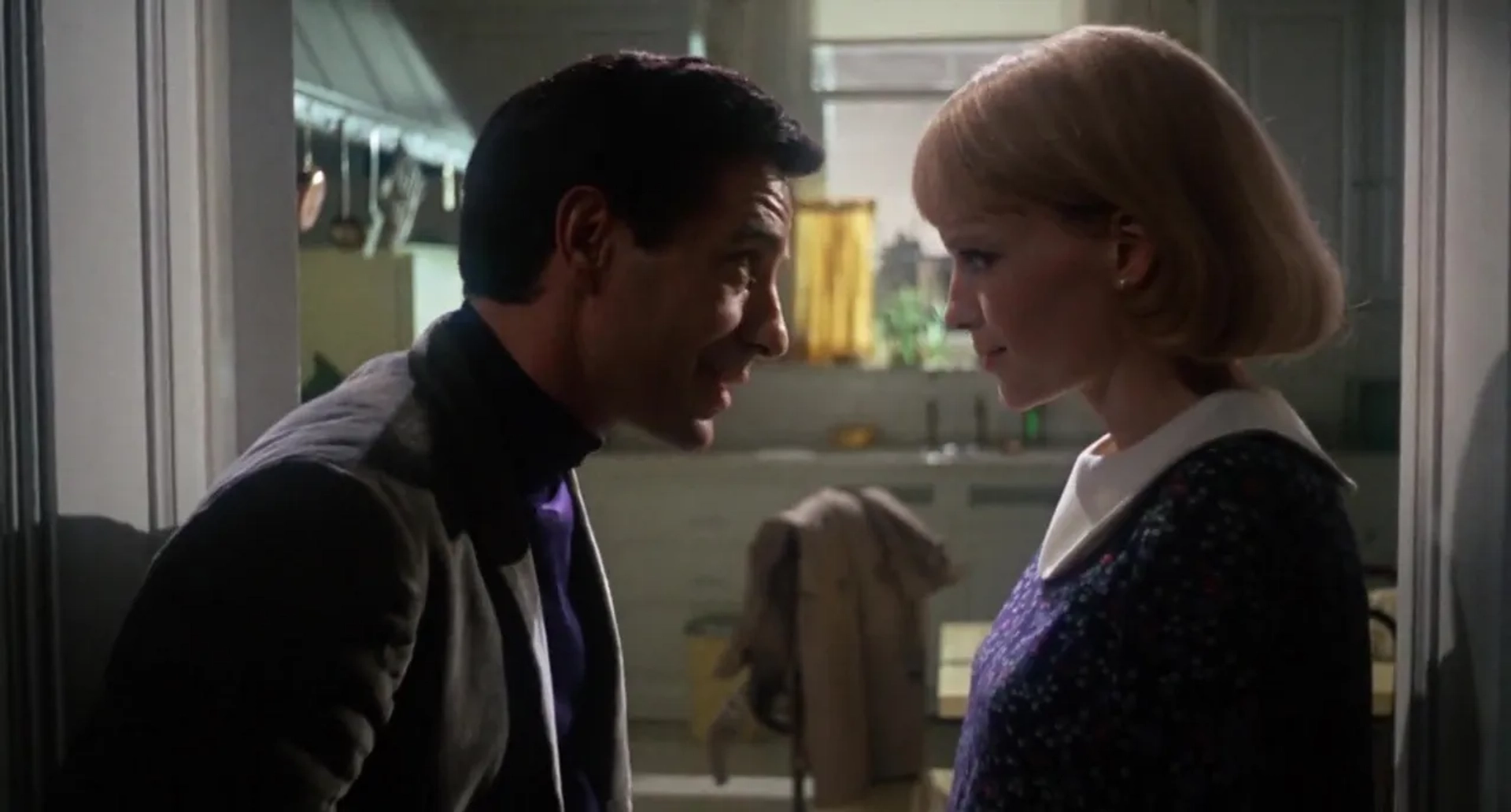 John Cassavetes and Mia Farrow in Rosemary's Baby (1968)