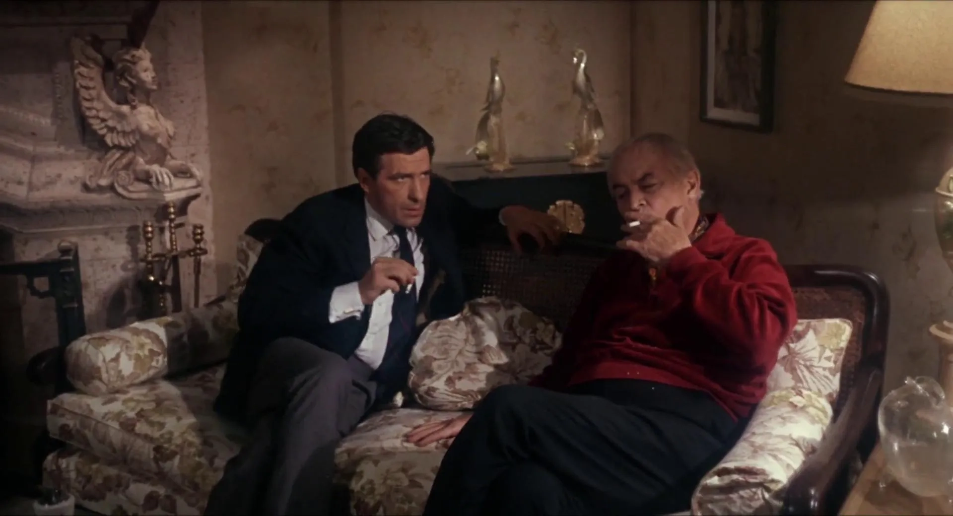 John Cassavetes and Sidney Blackmer in Rosemary's Baby (1968)