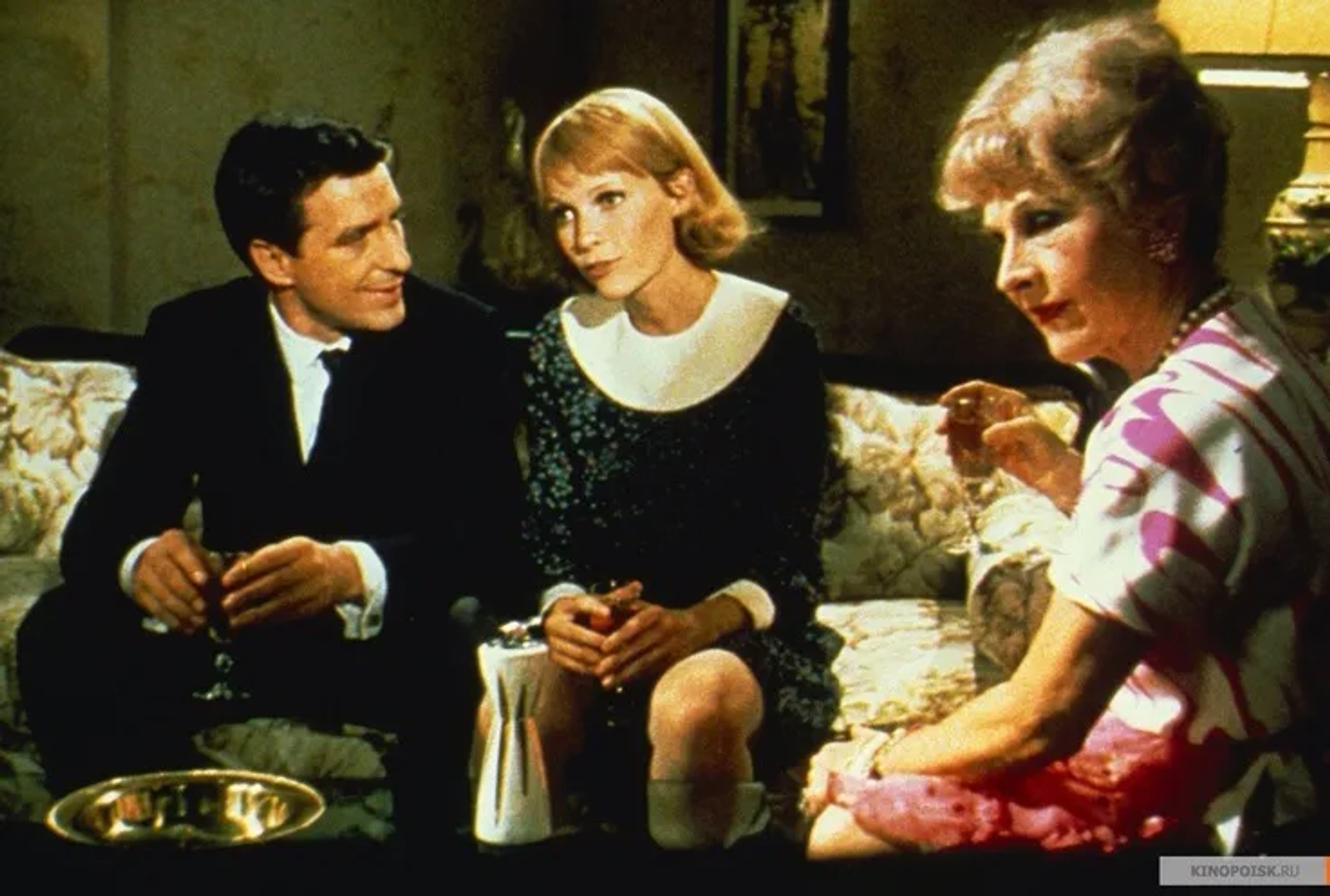 John Cassavetes, Mia Farrow, and Ruth Gordon in Rosemary's Baby (1968)