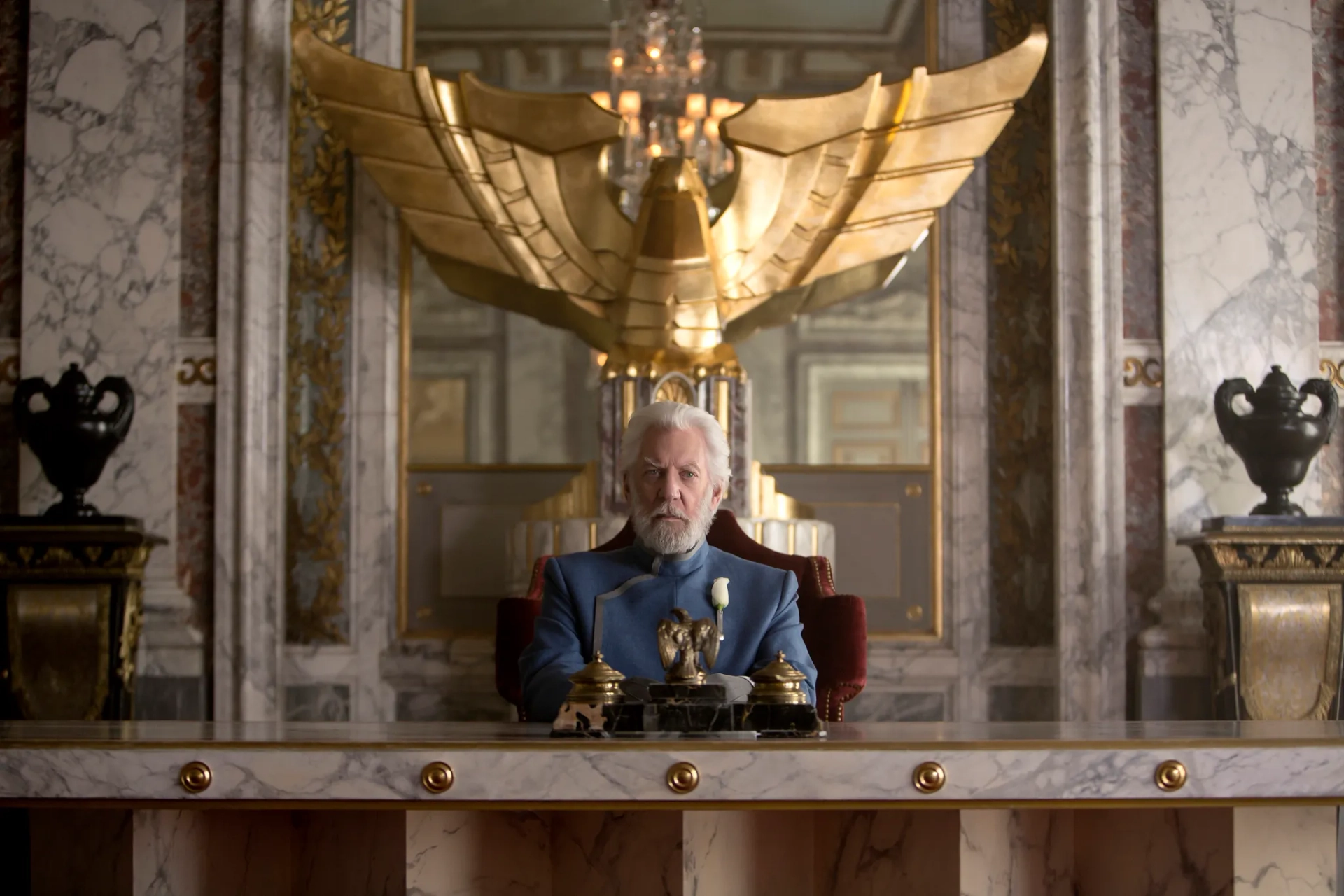 Donald Sutherland in The Hunger Games: Mockingjay - Part 1 (2014)