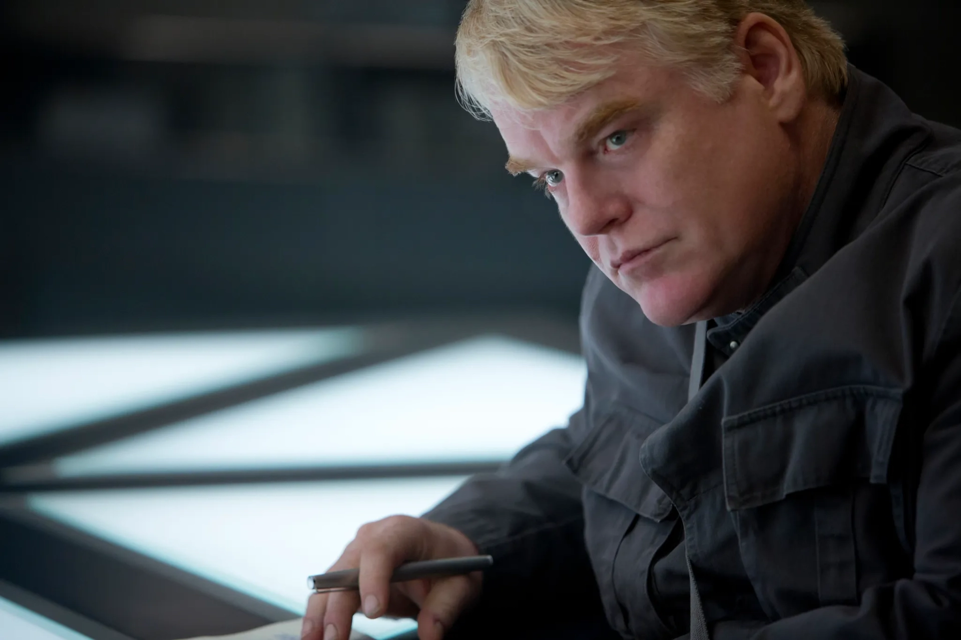 Philip Seymour Hoffman in The Hunger Games: Mockingjay - Part 1 (2014)