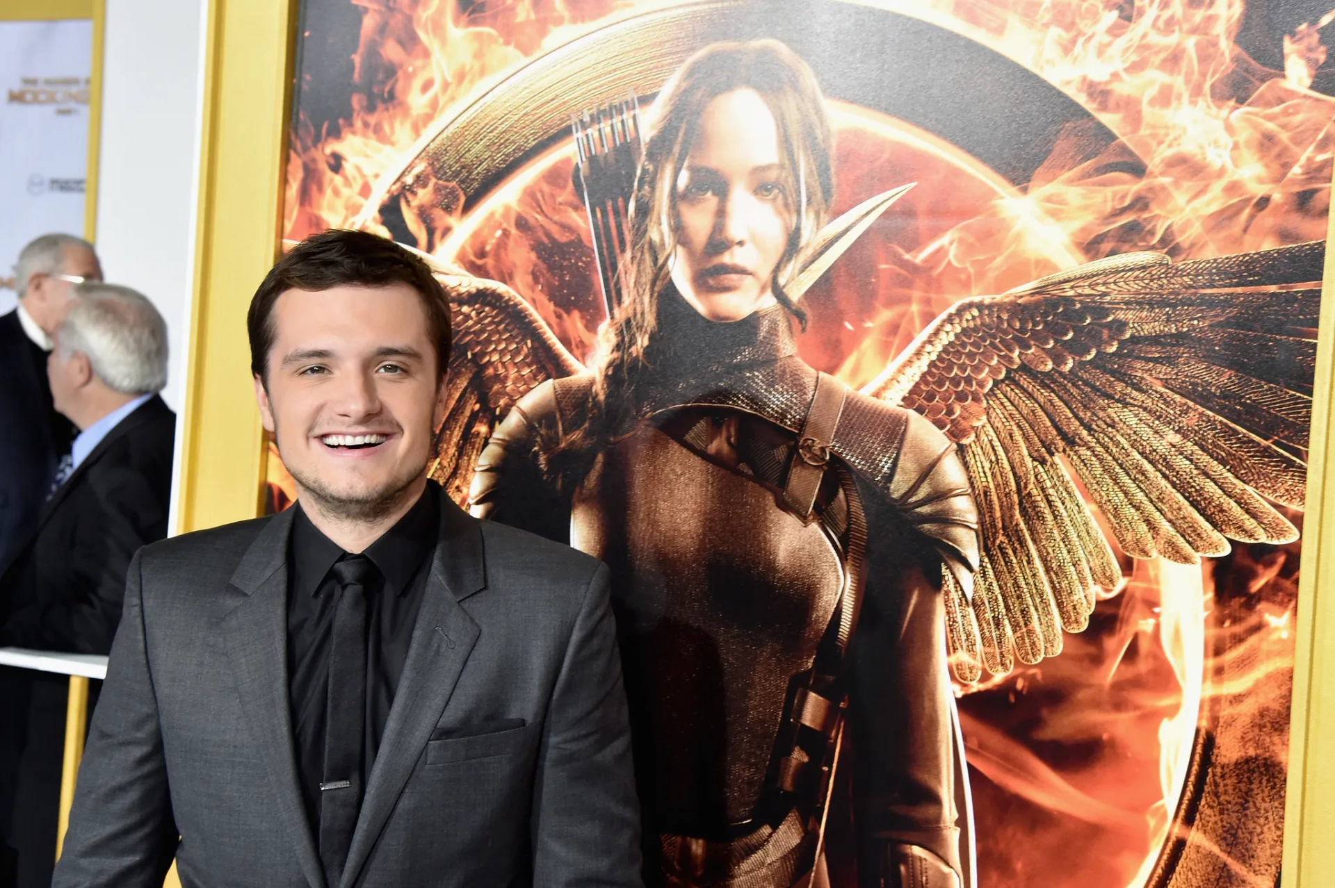 Josh Hutcherson at an event for The Hunger Games: Mockingjay - Part 1 (2014)