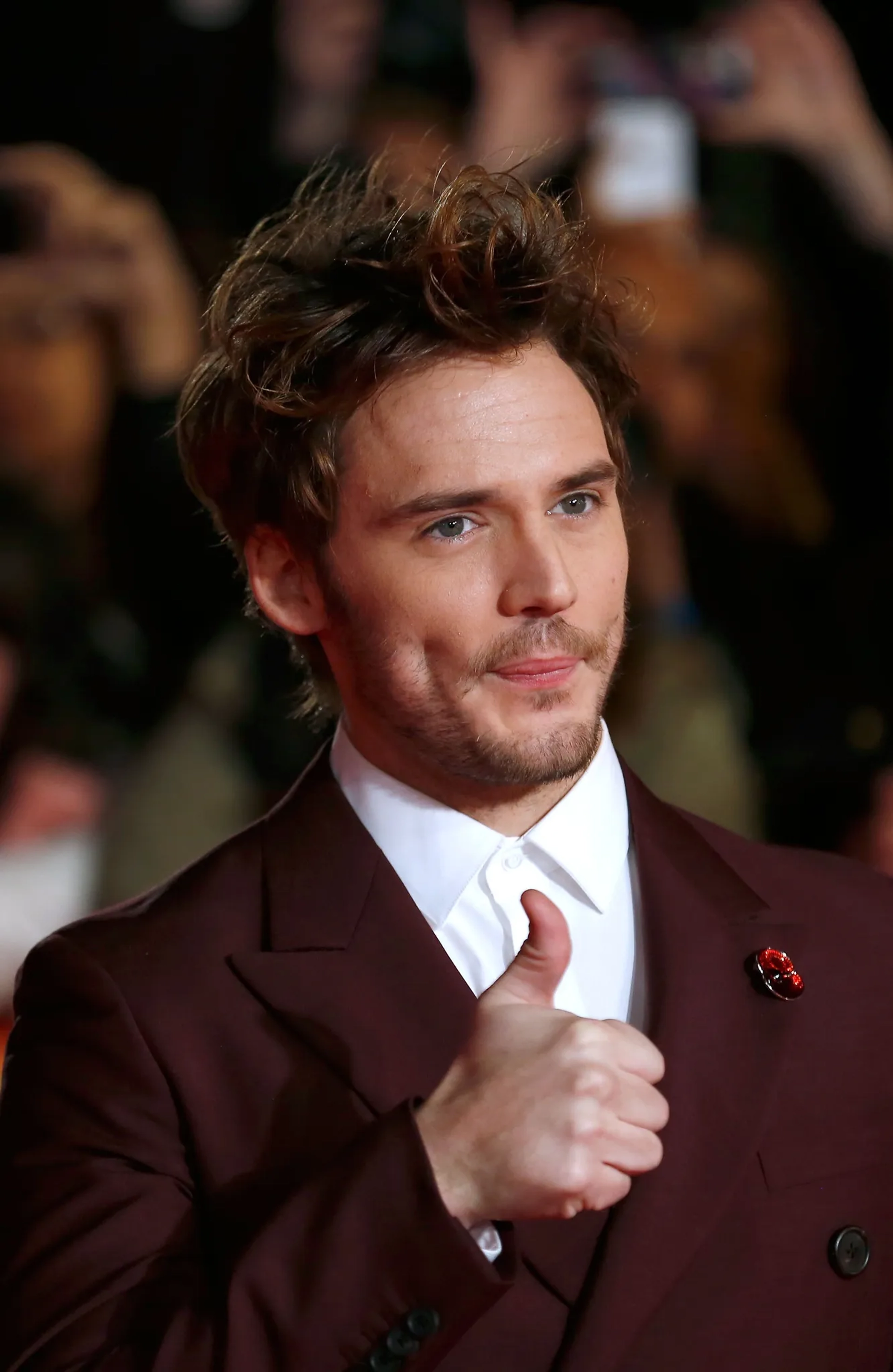 Sam Claflin at an event for The Hunger Games: Mockingjay - Part 1 (2014)