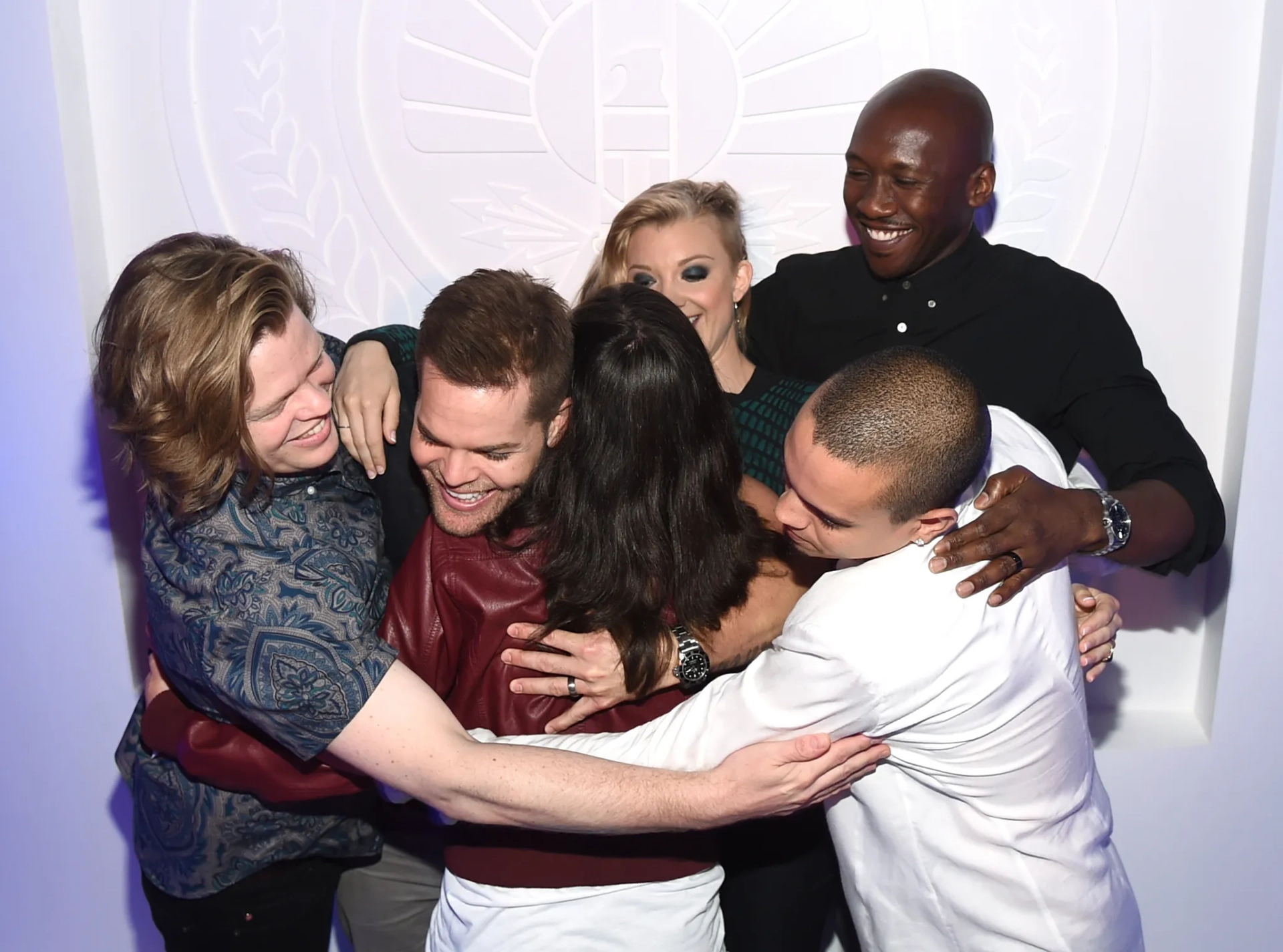 Elden Henson, Mahershala Ali, Wes Chatham, Natalie Dormer, and Evan Ross at an event for The Hunger Games: Mockingjay - Part 1 (2014)