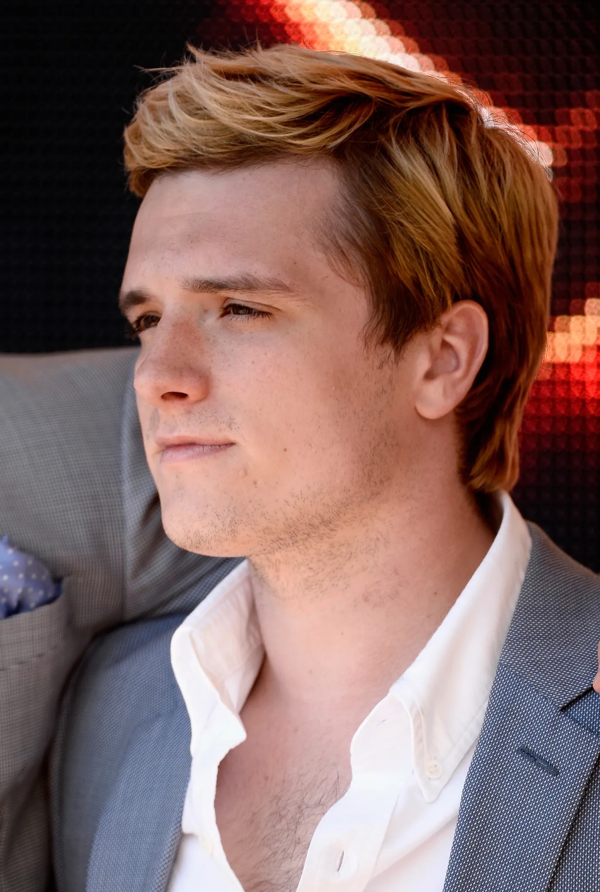 Josh Hutcherson at an event for The Hunger Games: Mockingjay - Part 1 (2014)