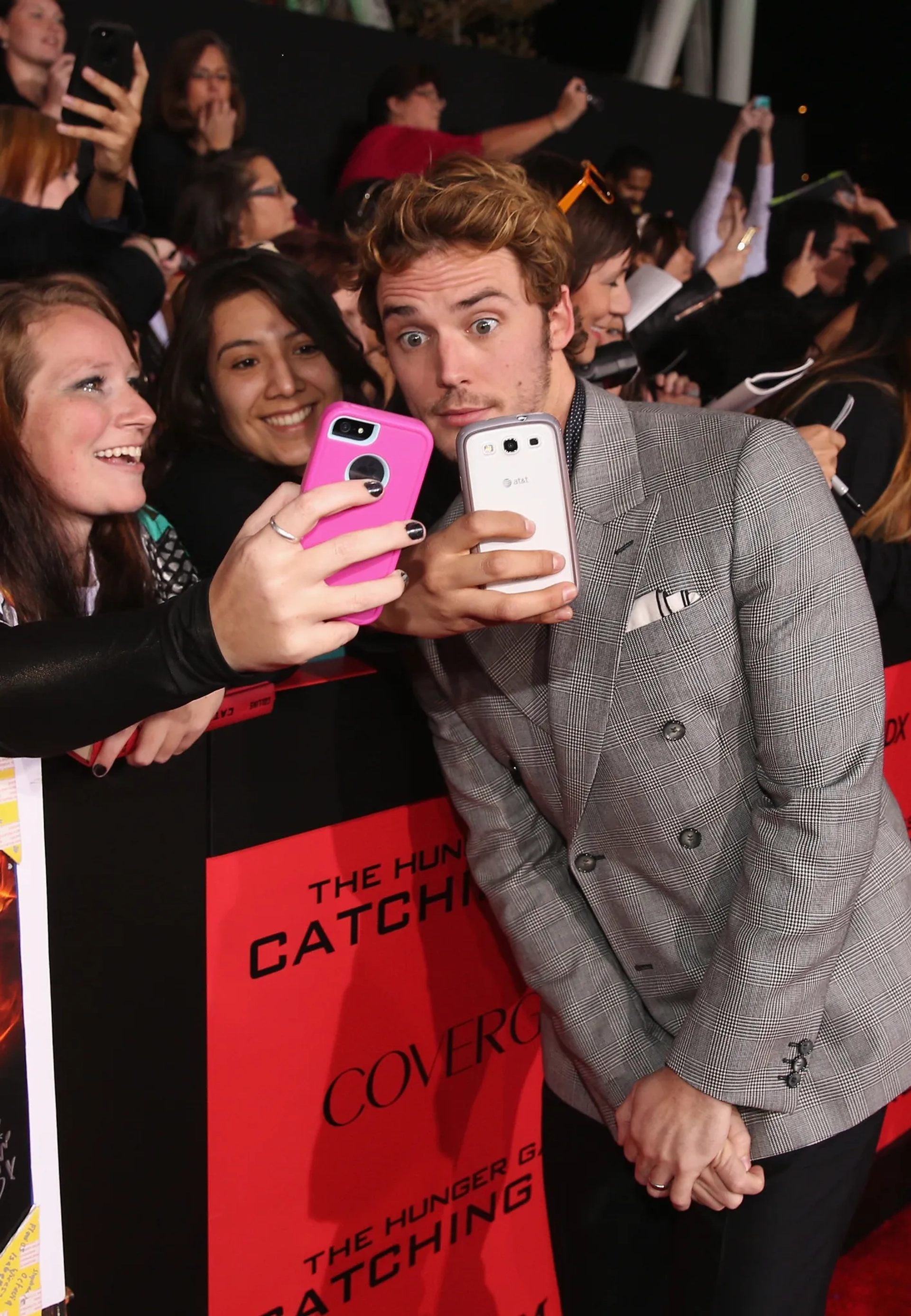 Sam Claflin at an event for The Hunger Games: Catching Fire (2013)