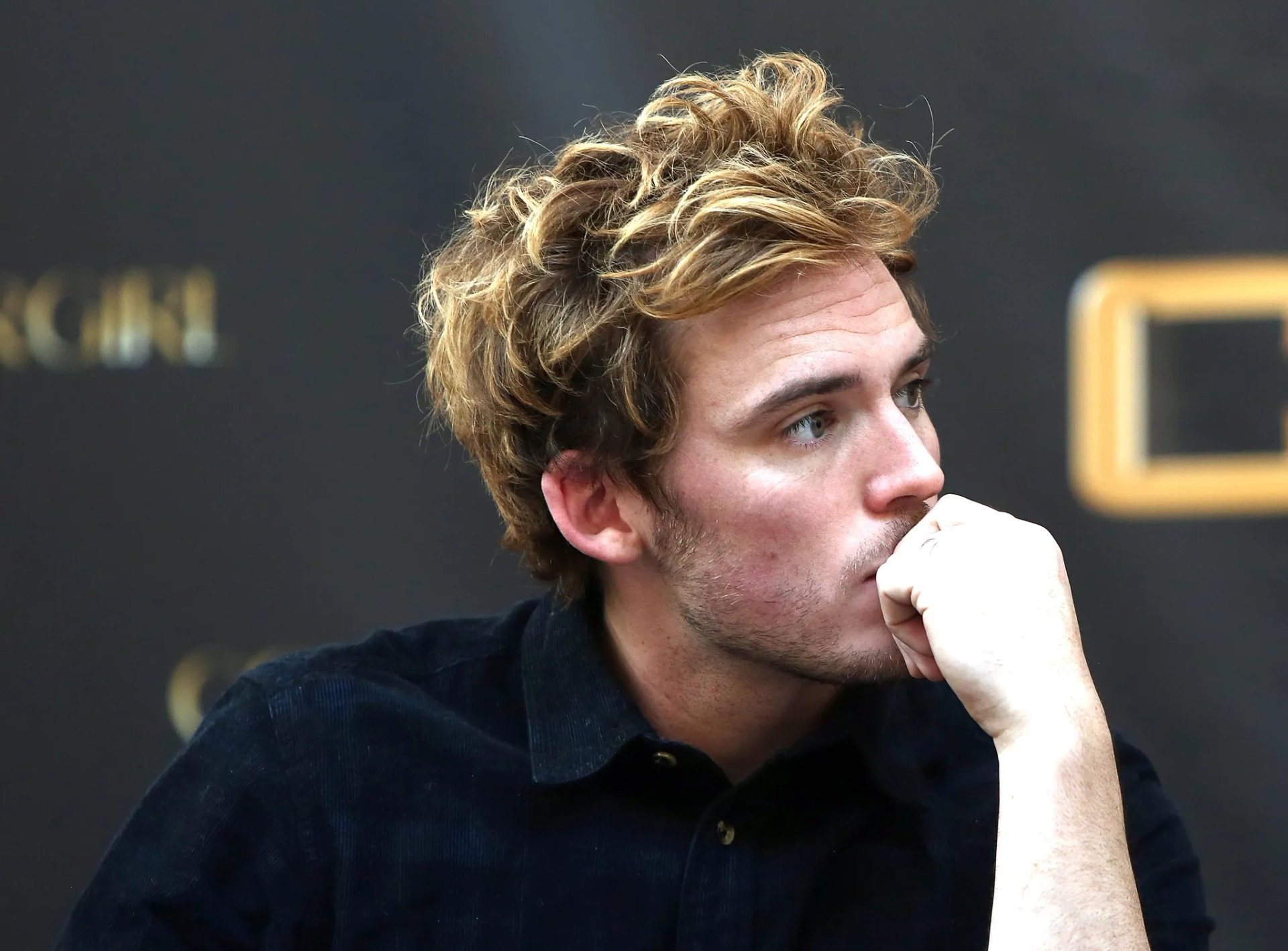 Sam Claflin at an event for The Hunger Games: Catching Fire (2013)