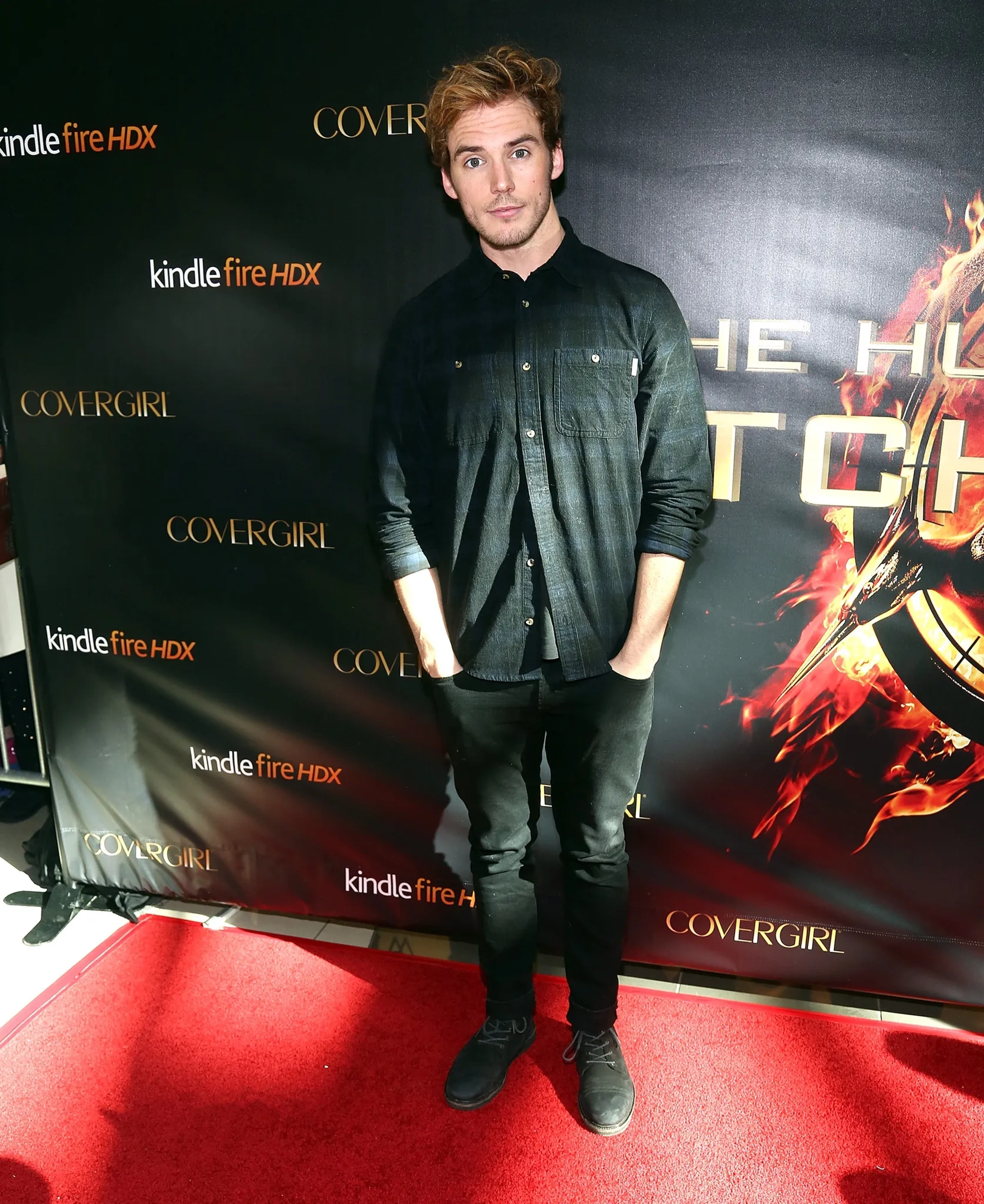 Sam Claflin at an event for The Hunger Games: Catching Fire (2013)