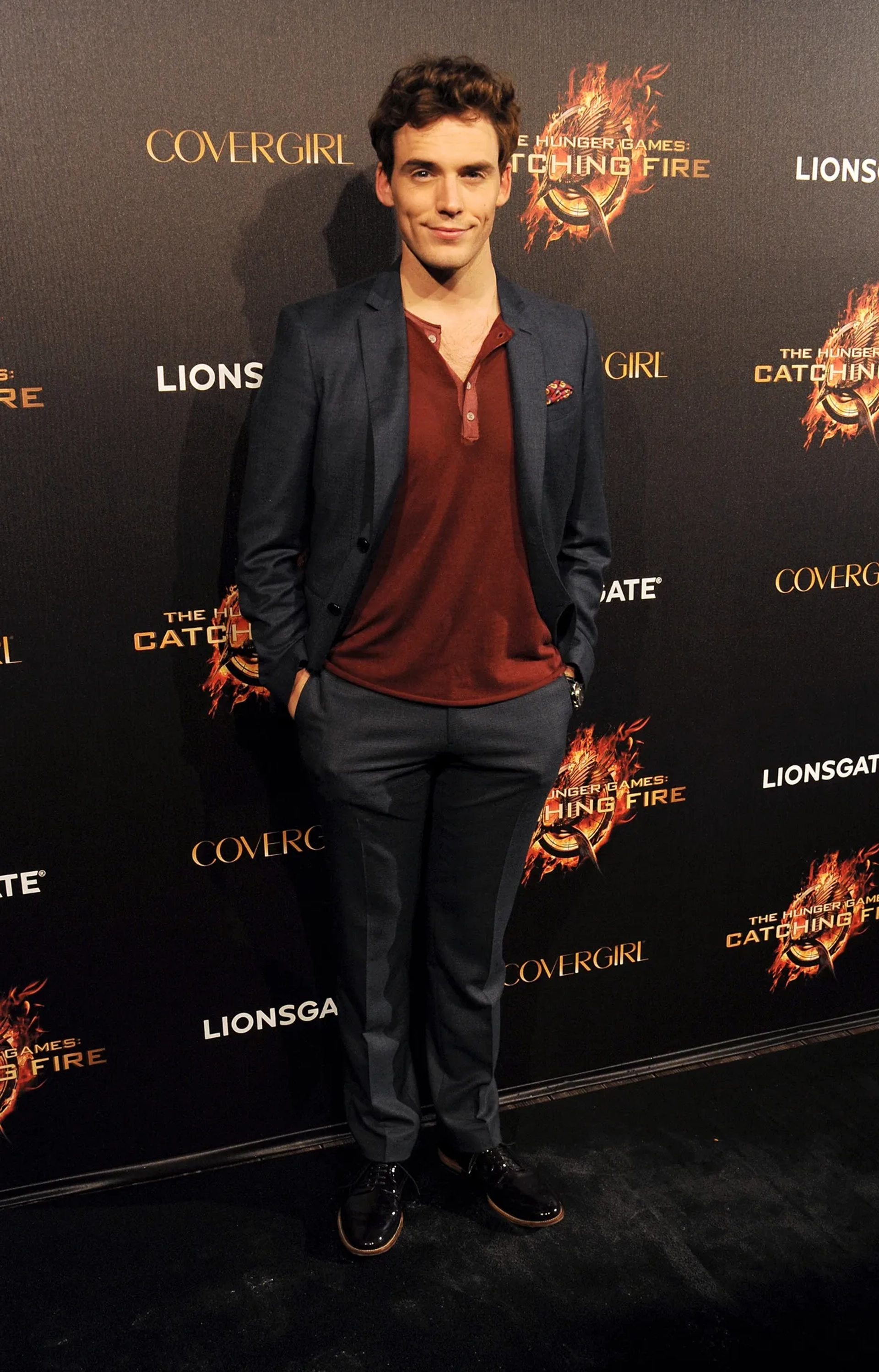 Sam Claflin at an event for The Hunger Games: Catching Fire (2013)