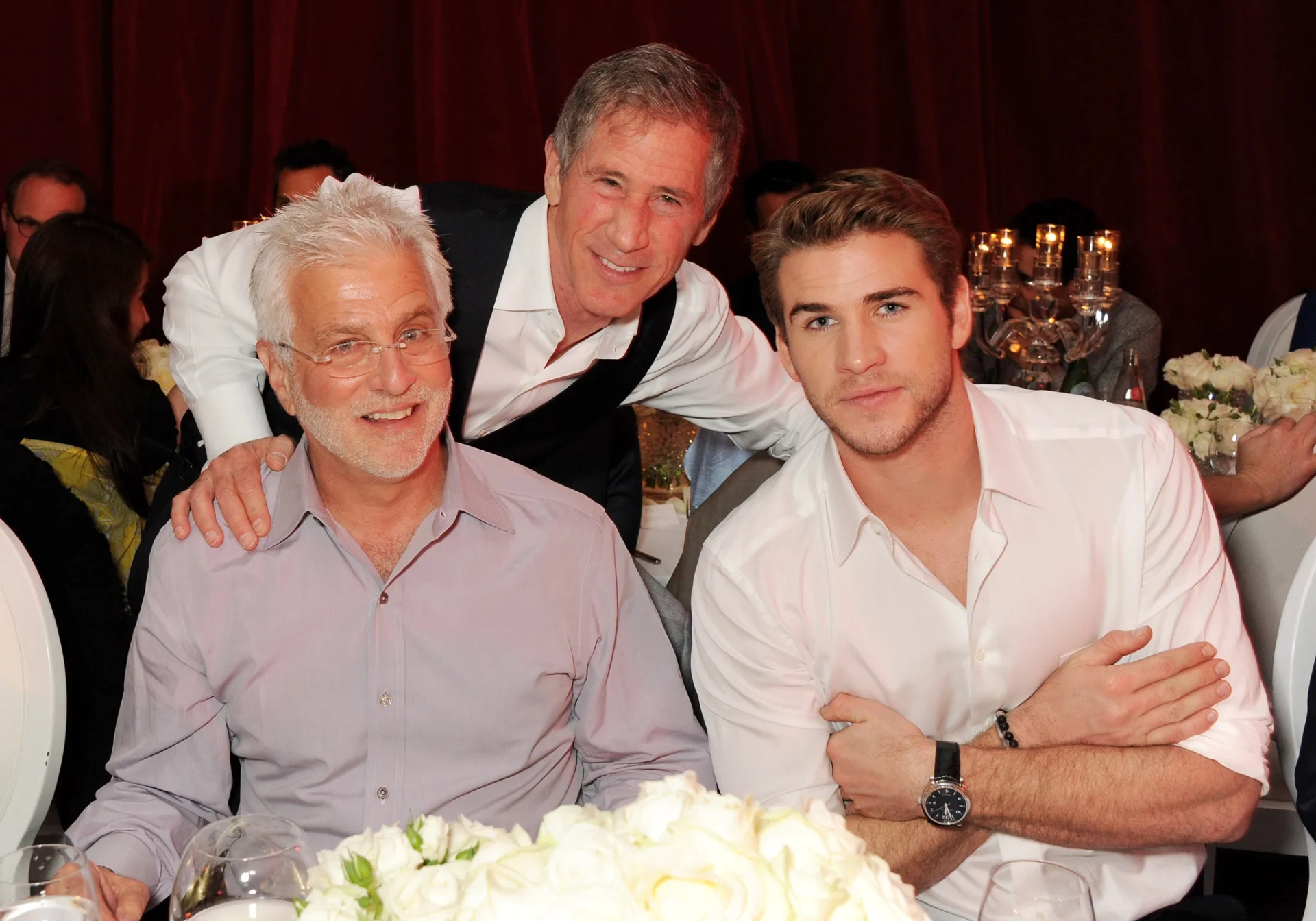 Jon Feltheimer, Rob Friedman, and Liam Hemsworth at an event for The Hunger Games: Catching Fire (2013)