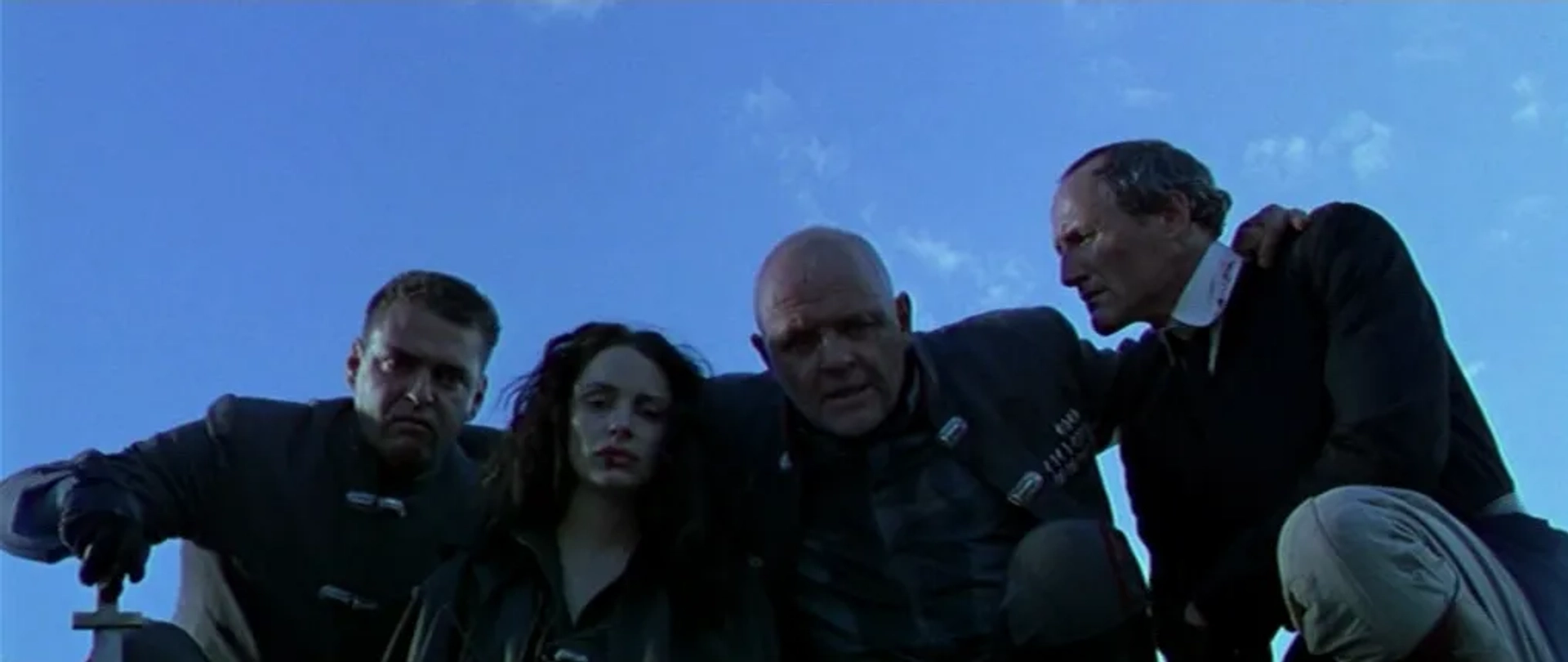 Anthony Hopkins, Angus Macfadyen, Colm Feore, and Laura Fraser in Titus (1999)