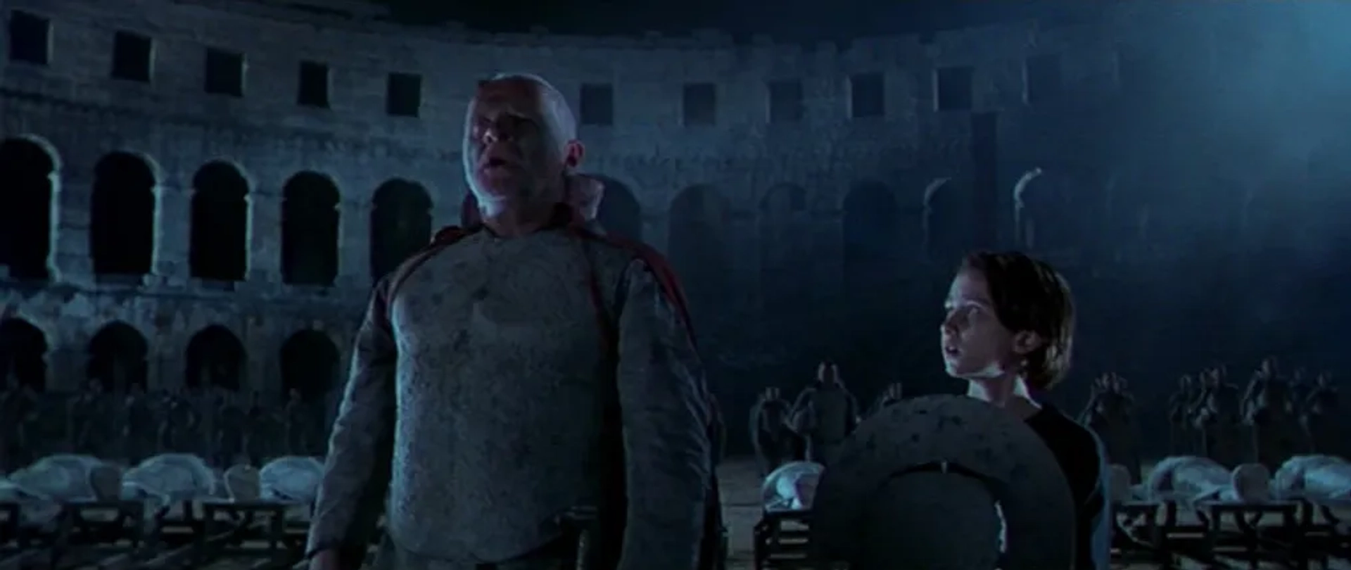 Anthony Hopkins, Alan Cumming, Angus Macfadyen, Luciano Tovoli, Bruno Bilotta, Colm Feore, Osheen Jones, Antonio Manzini, Colin Wells, Ivan Pavletic, and Jani Zombori in Titus (1999)