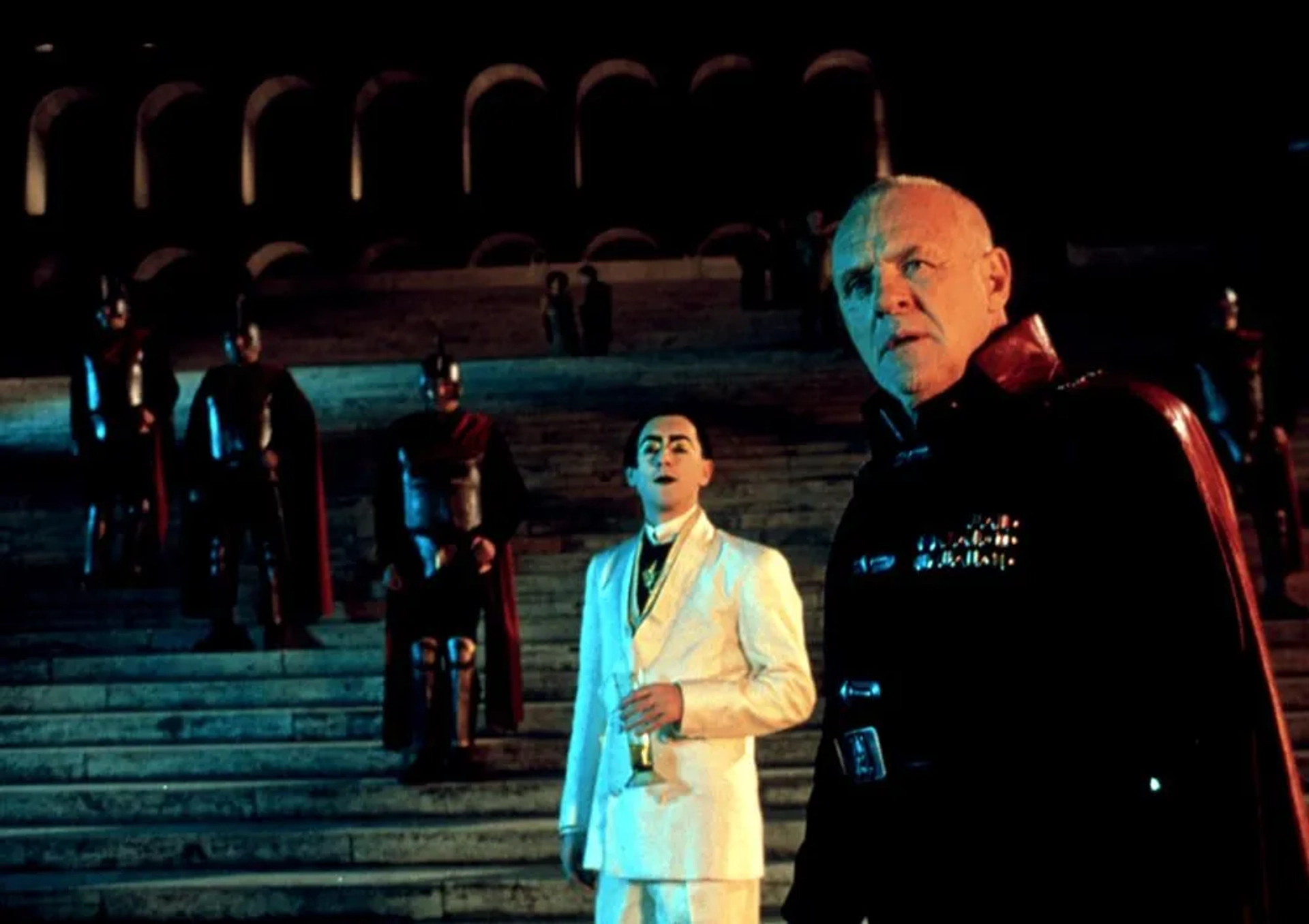 Anthony Hopkins, Alan Cumming, and Jessica Lange in Titus (1999)