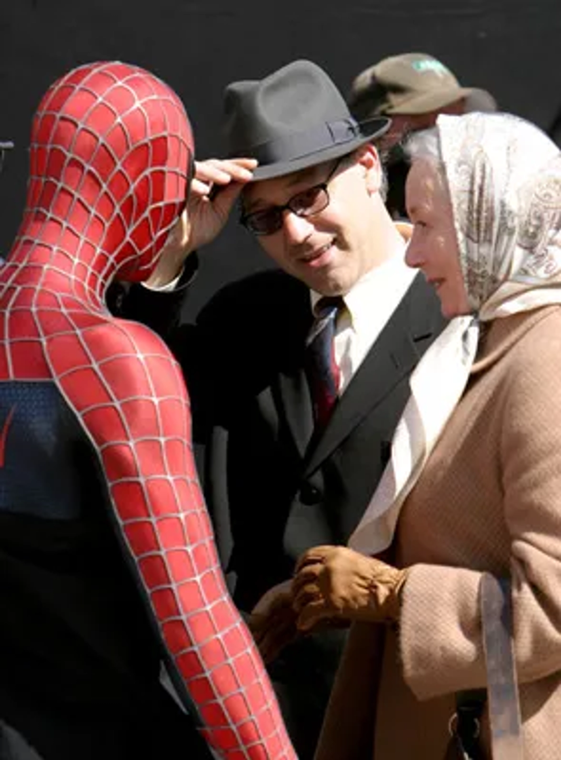 Sam Raimi, Tobey Maguire, and Rosemary Harris at an event for Spider-Man 2 (2004)