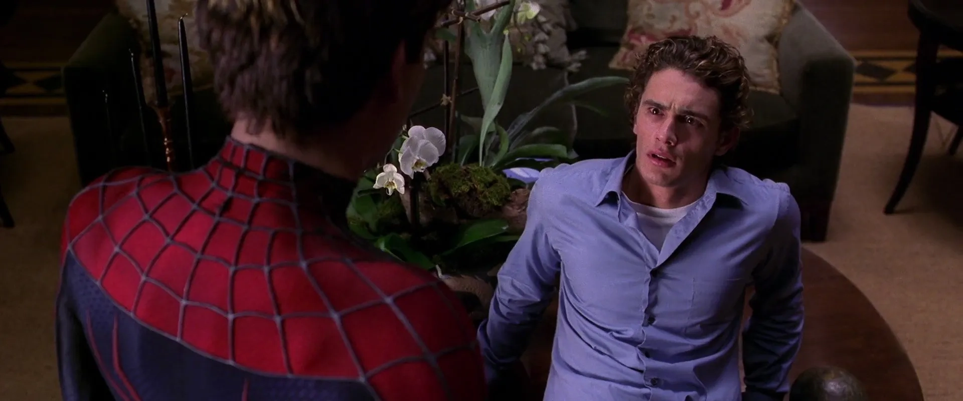 Tobey Maguire and James Franco in Spider-Man 2 (2004)