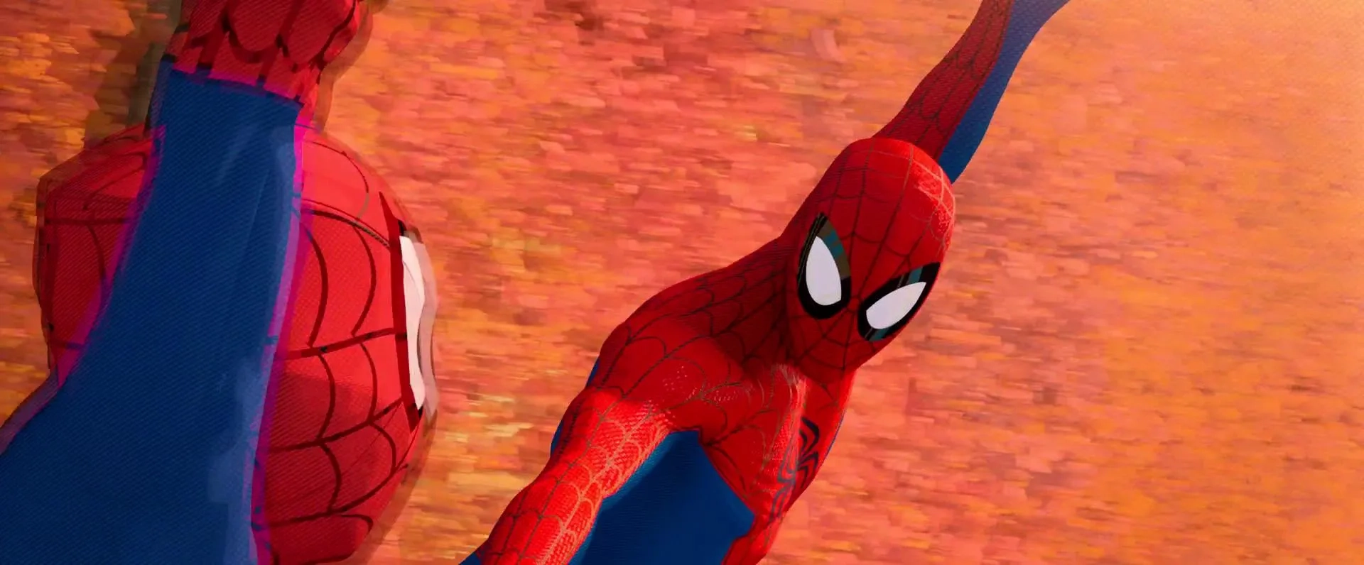 Jake Johnson and Shameik Moore in Spider-Man: Into the Spider-Verse (2018)