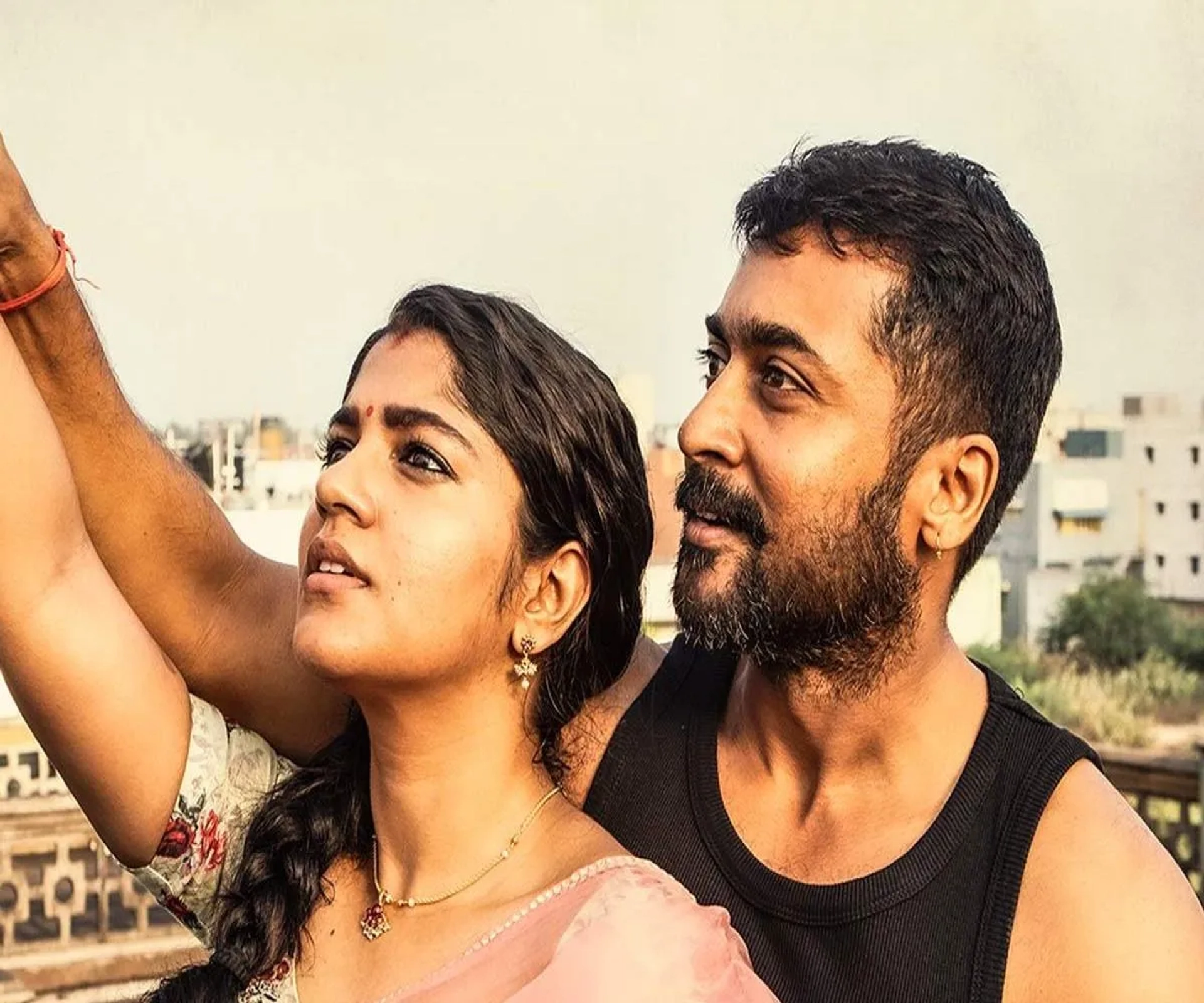 Suriya and Aparna Balamurali in Soorarai Pottru (2020)