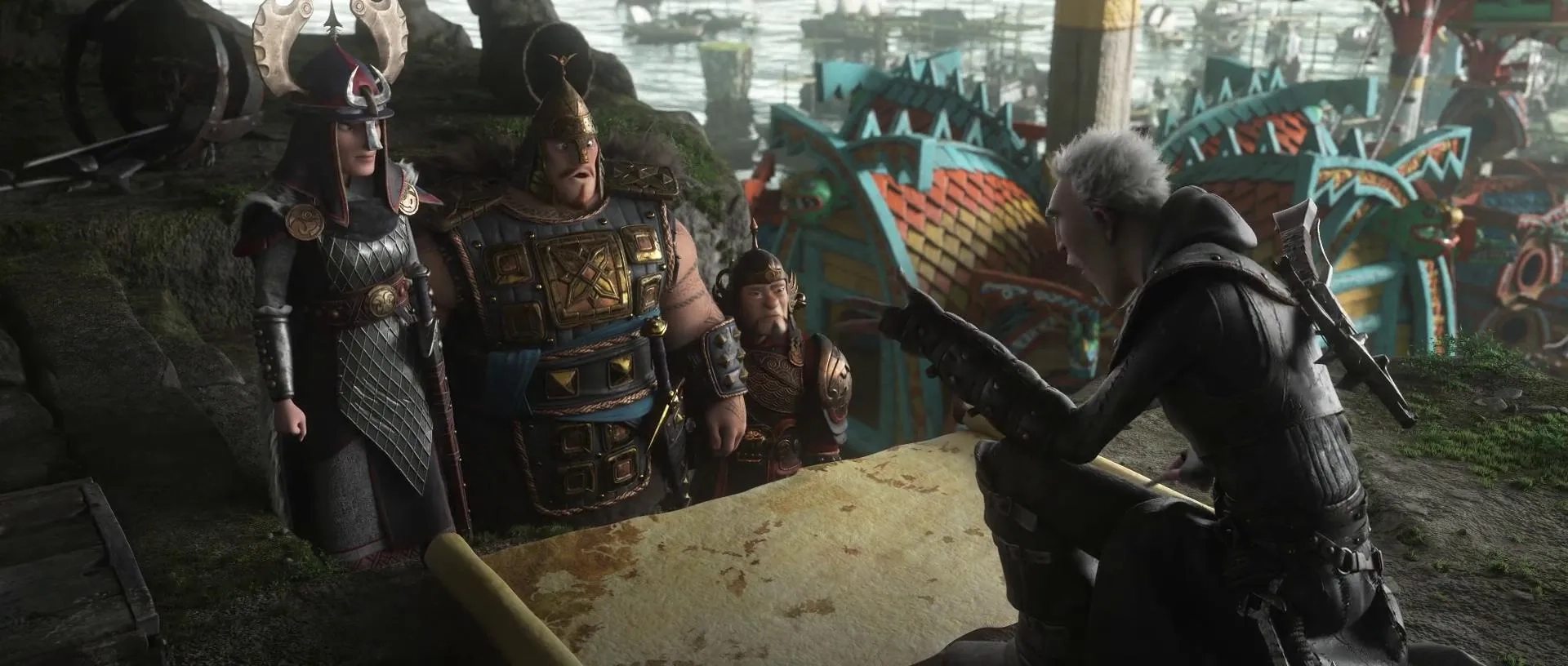 F. Murray Abraham, James Sie, Ólafur Darri Ólafsson, and Julia Emelin in How to Train Your Dragon: The Hidden World (2019)