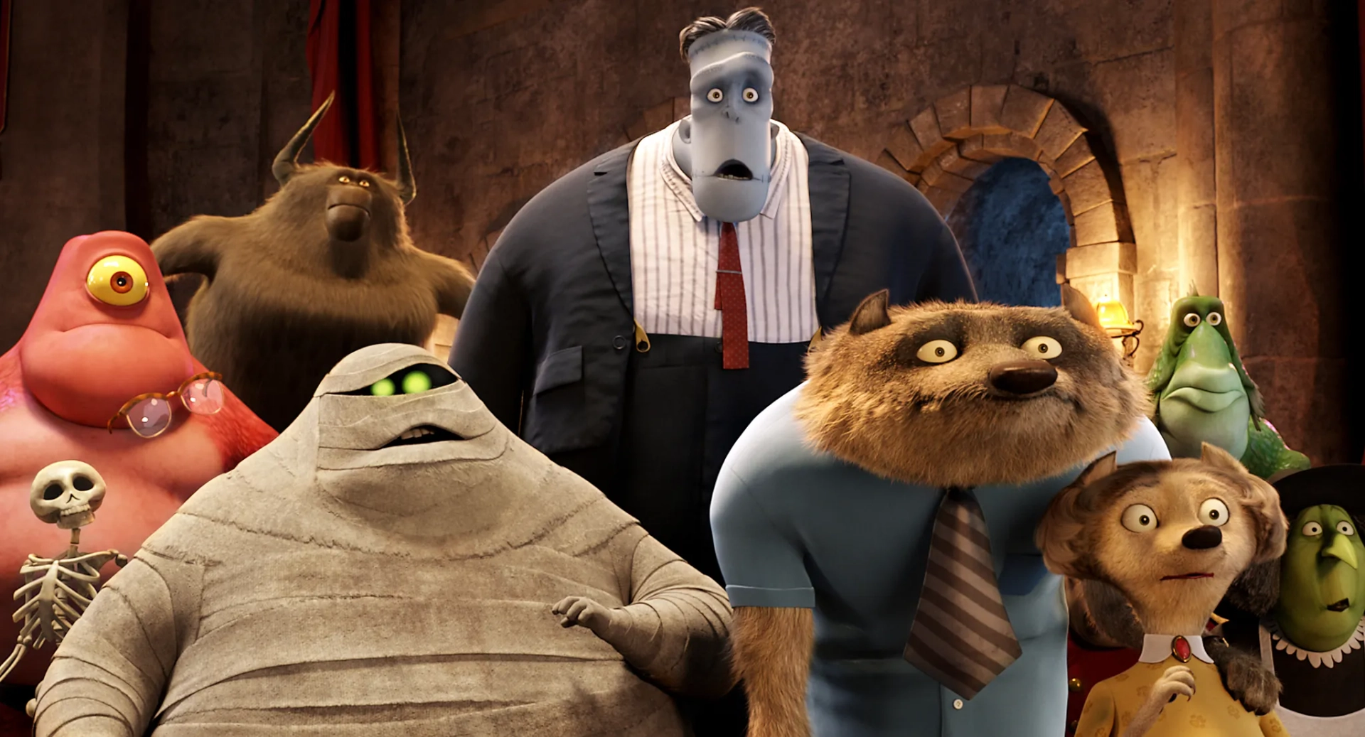 Steve Buscemi, David Spade, CeeLo Green, Kevin James, and Molly Shannon in Hotel Transylvania (2012)