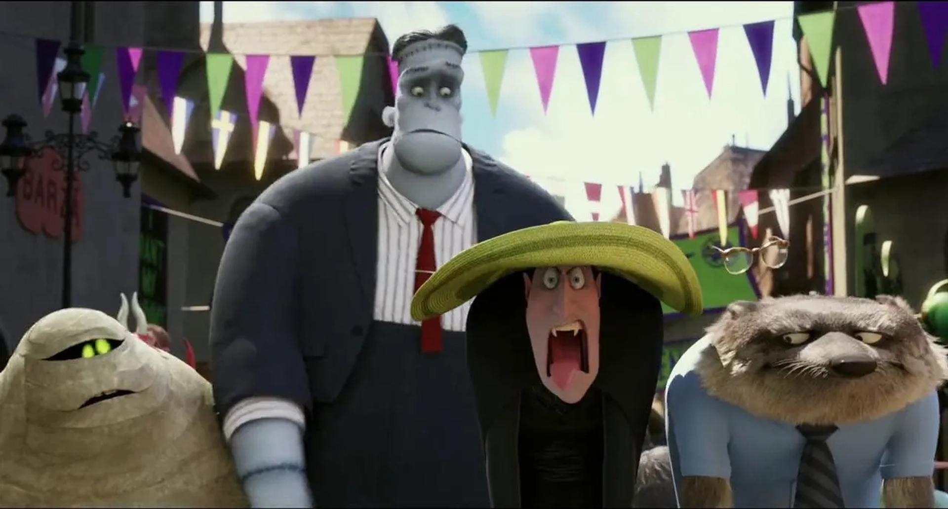 Steve Buscemi, Adam Sandler, David Spade, CeeLo Green, and Kevin James in Hotel Transylvania (2012)