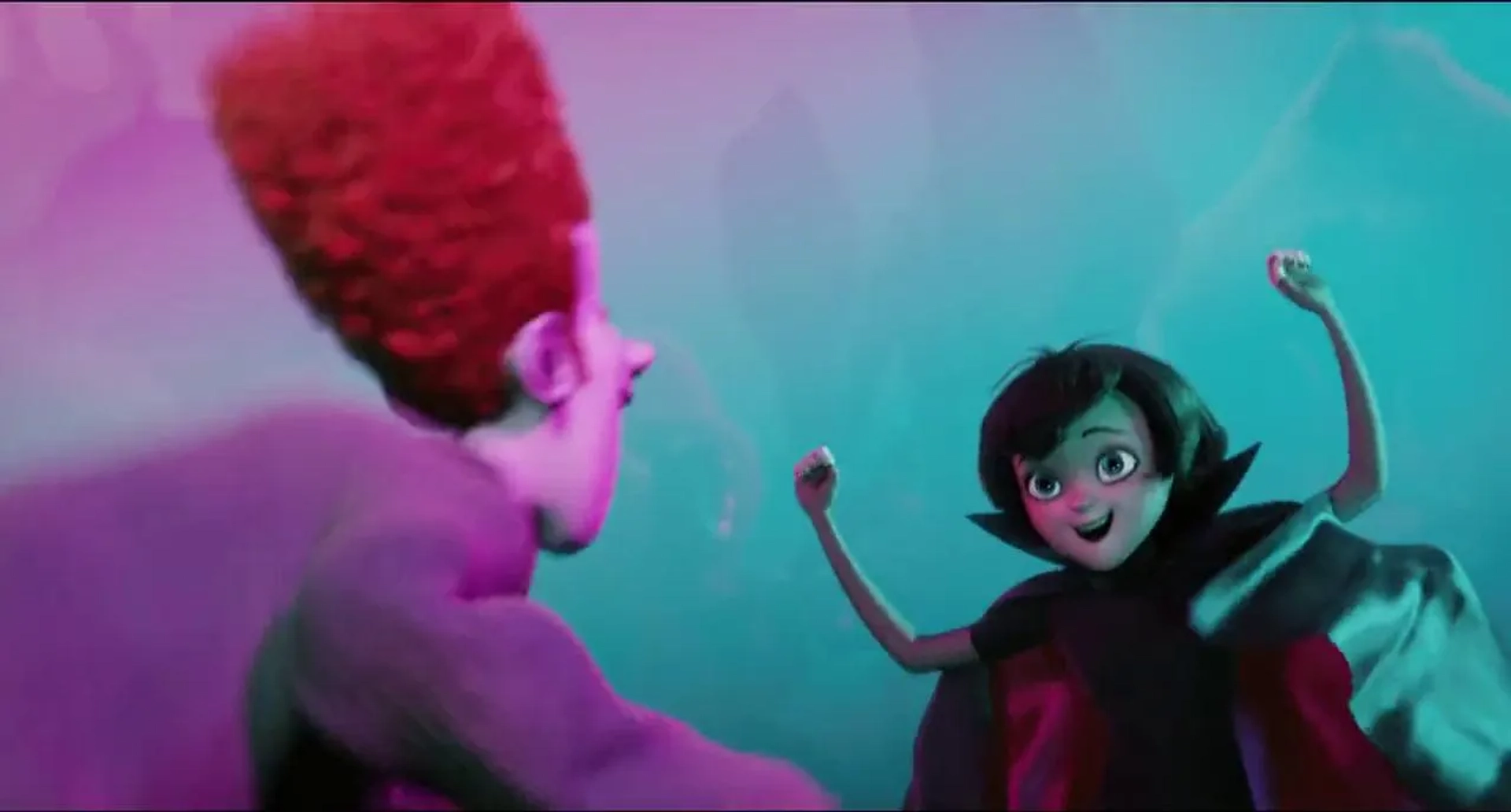 Selena Gomez and Andy Samberg in Hotel Transylvania (2012)