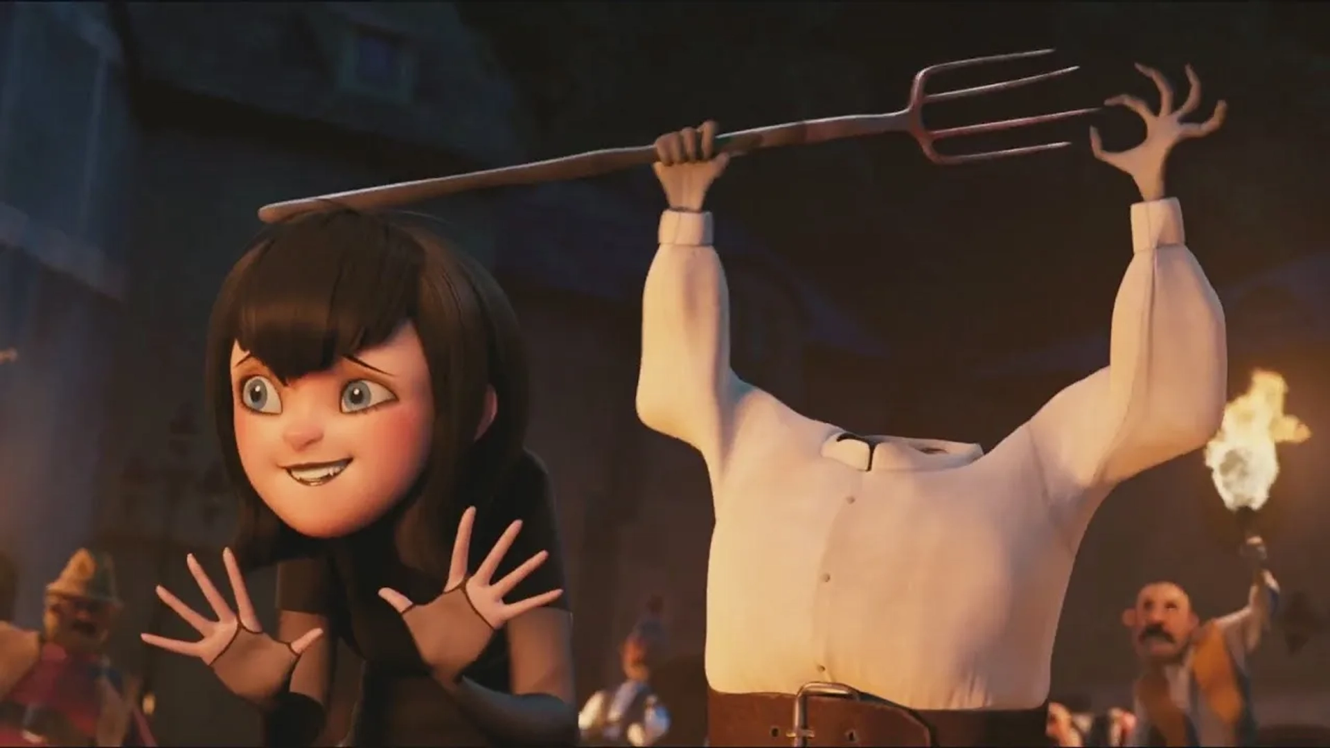 Selena Gomez and Paul Brittain in Hotel Transylvania (2012)