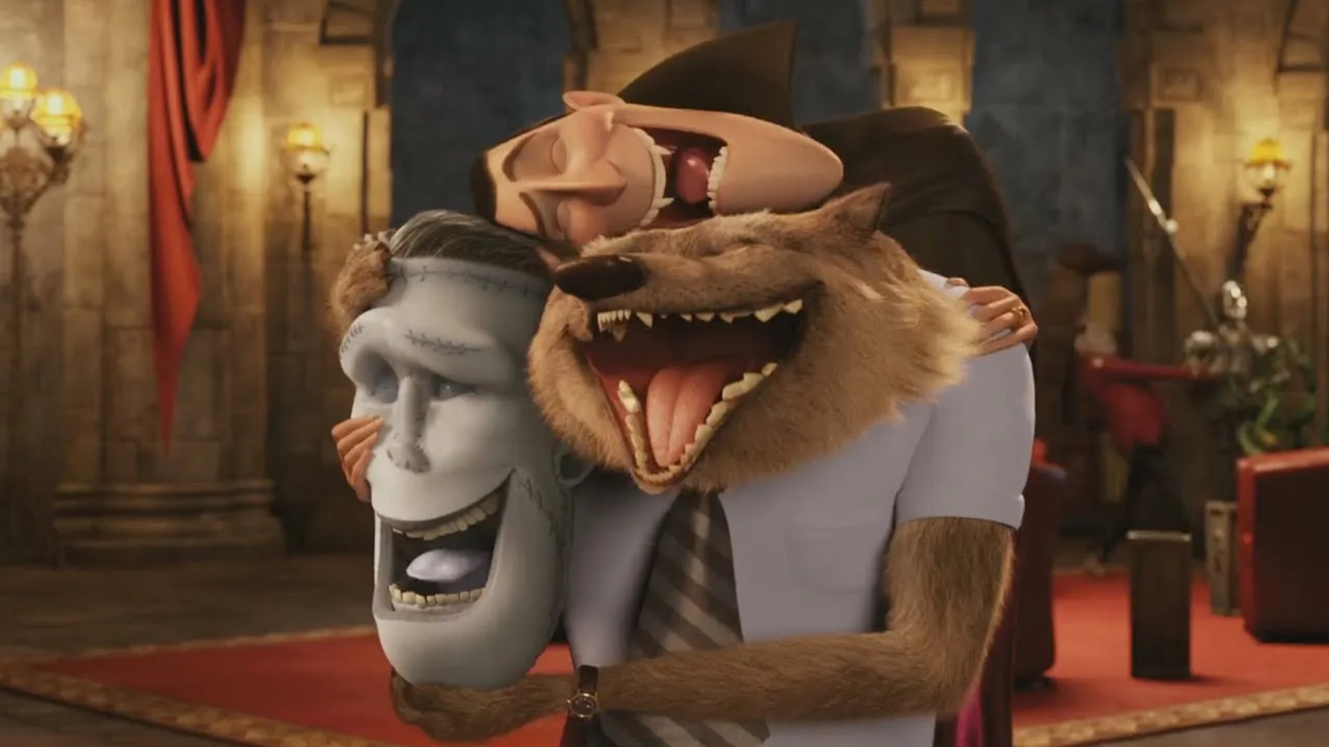 Steve Buscemi, Adam Sandler, and Kevin James in Hotel Transylvania (2012)