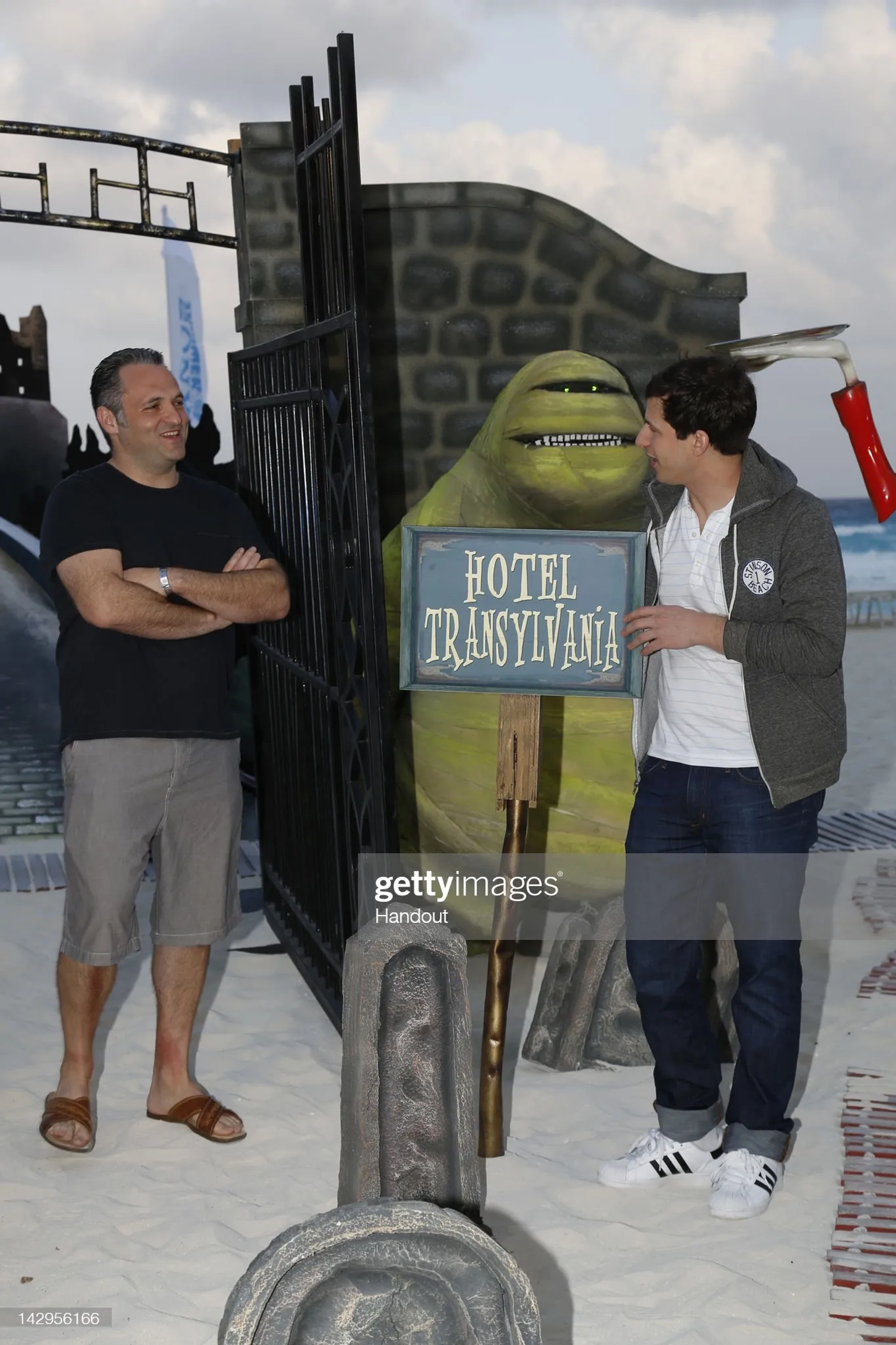 Genndy Tartakovsky and Andy Samberg at an event for Hotel Transylvania (2012)