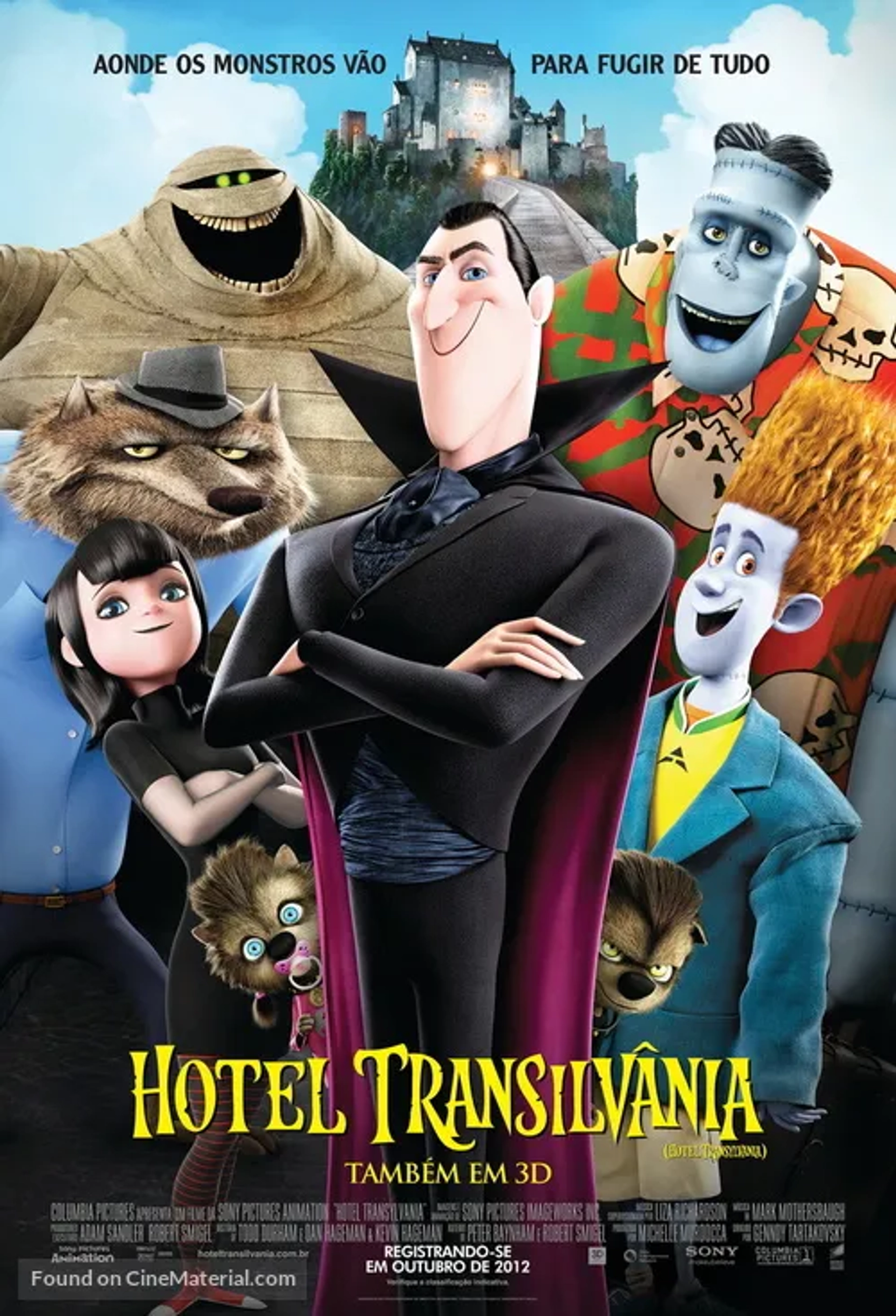 Steve Buscemi, Adam Sandler, CeeLo Green, Kevin James, Selena Gomez, Andy Samberg, and Sadie Sandler in Hotel Transylvania (2012)