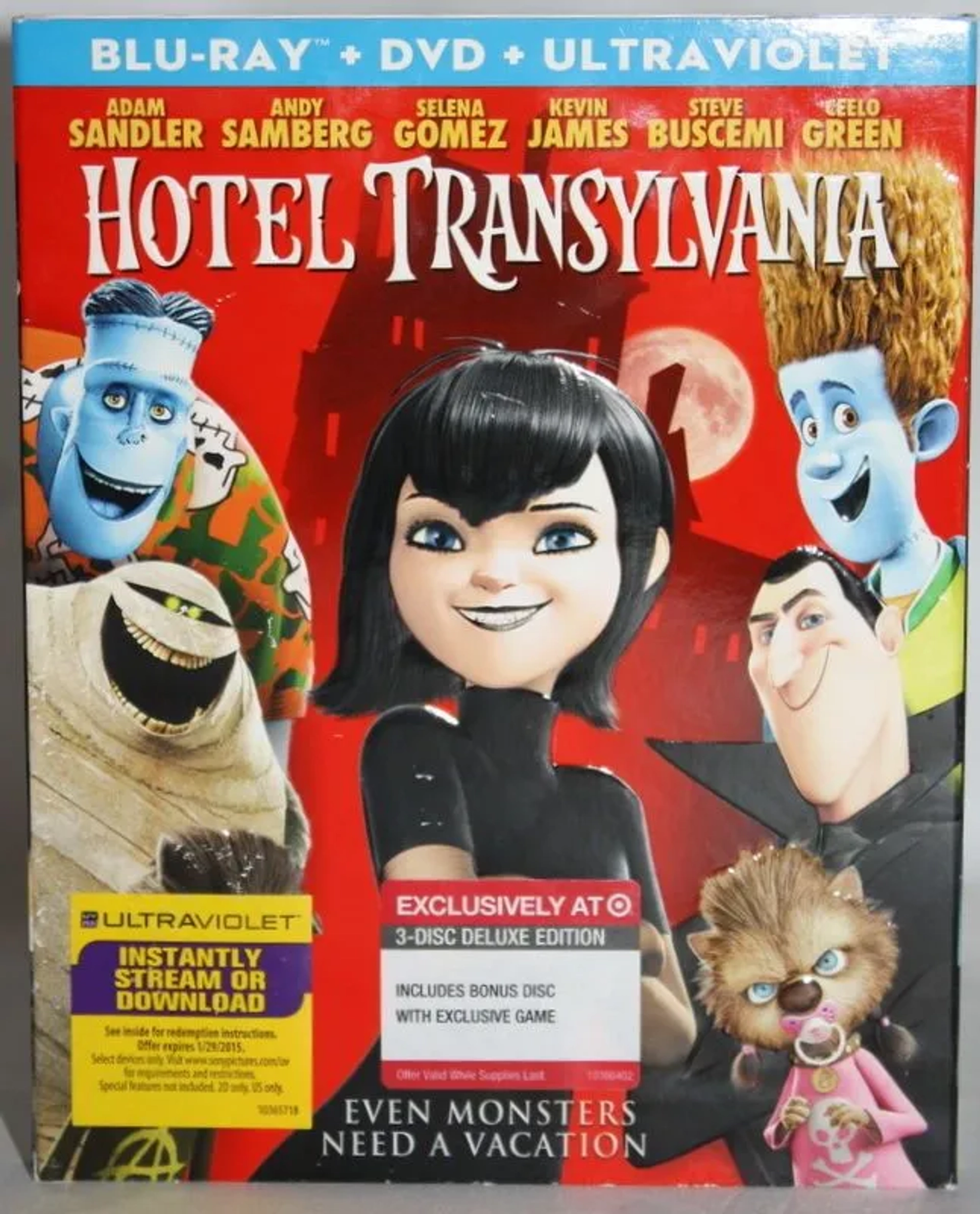 Adam Sandler, CeeLo Green, Kevin James, Selena Gomez, Andy Samberg, and Sadie Sandler in Hotel Transylvania (2012)