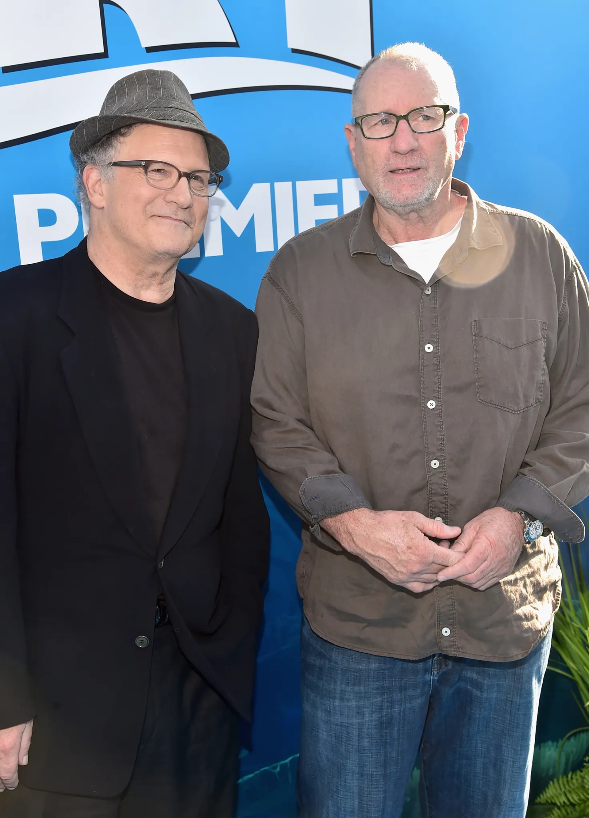 Albert Brooks and Ed O'Neill at an event for Finding Dory (2016)