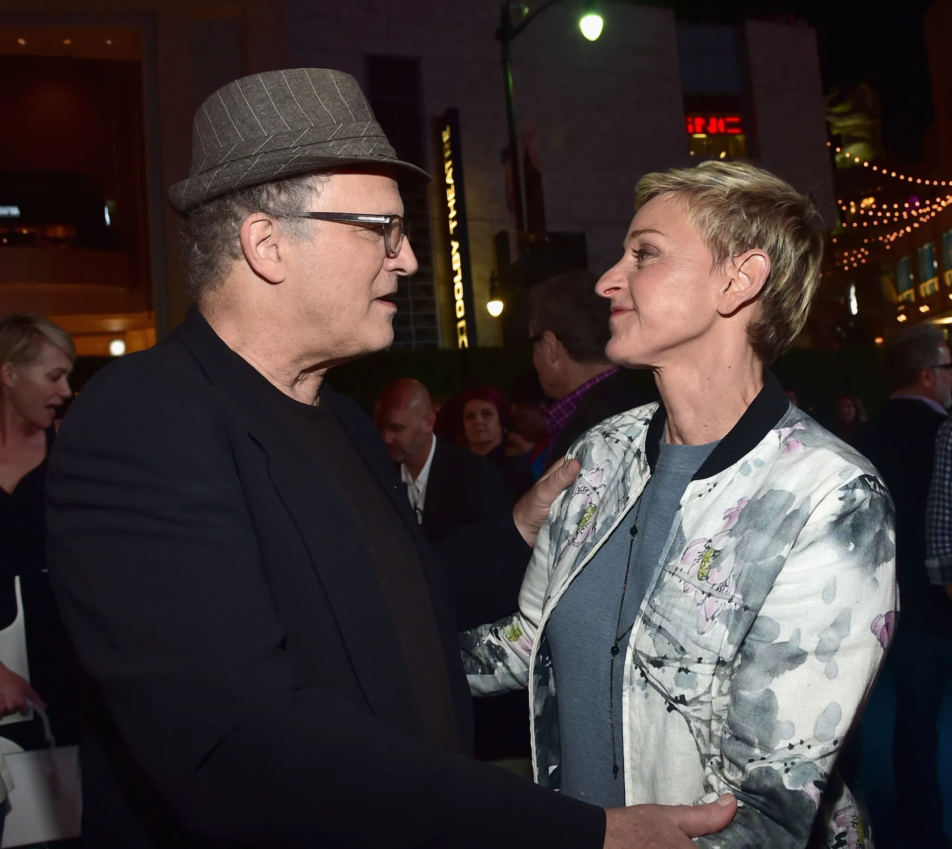 Albert Brooks and Ellen DeGeneres at an event for Finding Dory (2016)