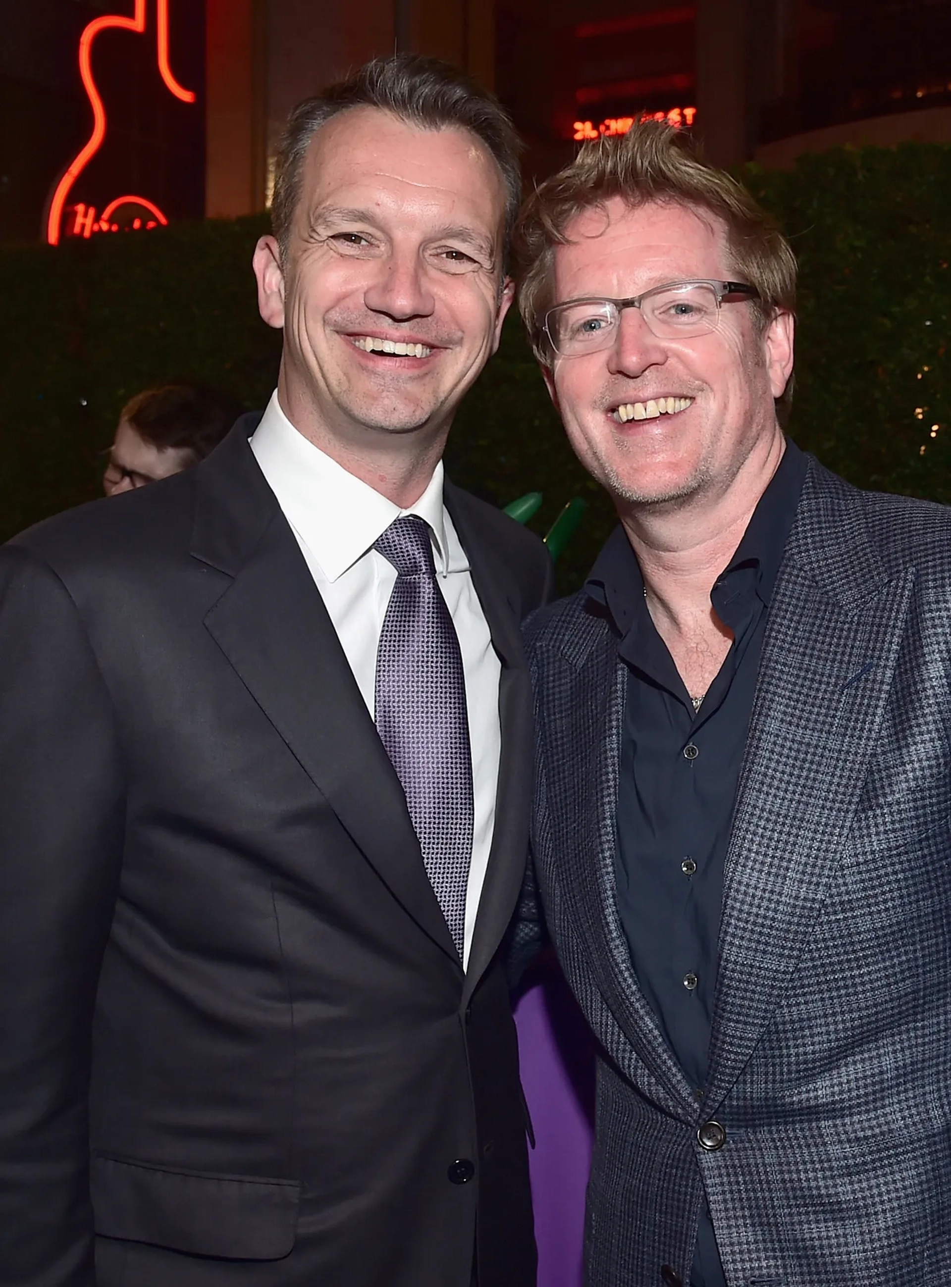 Andrew Stanton and Sean Bailey at an event for Finding Dory (2016)