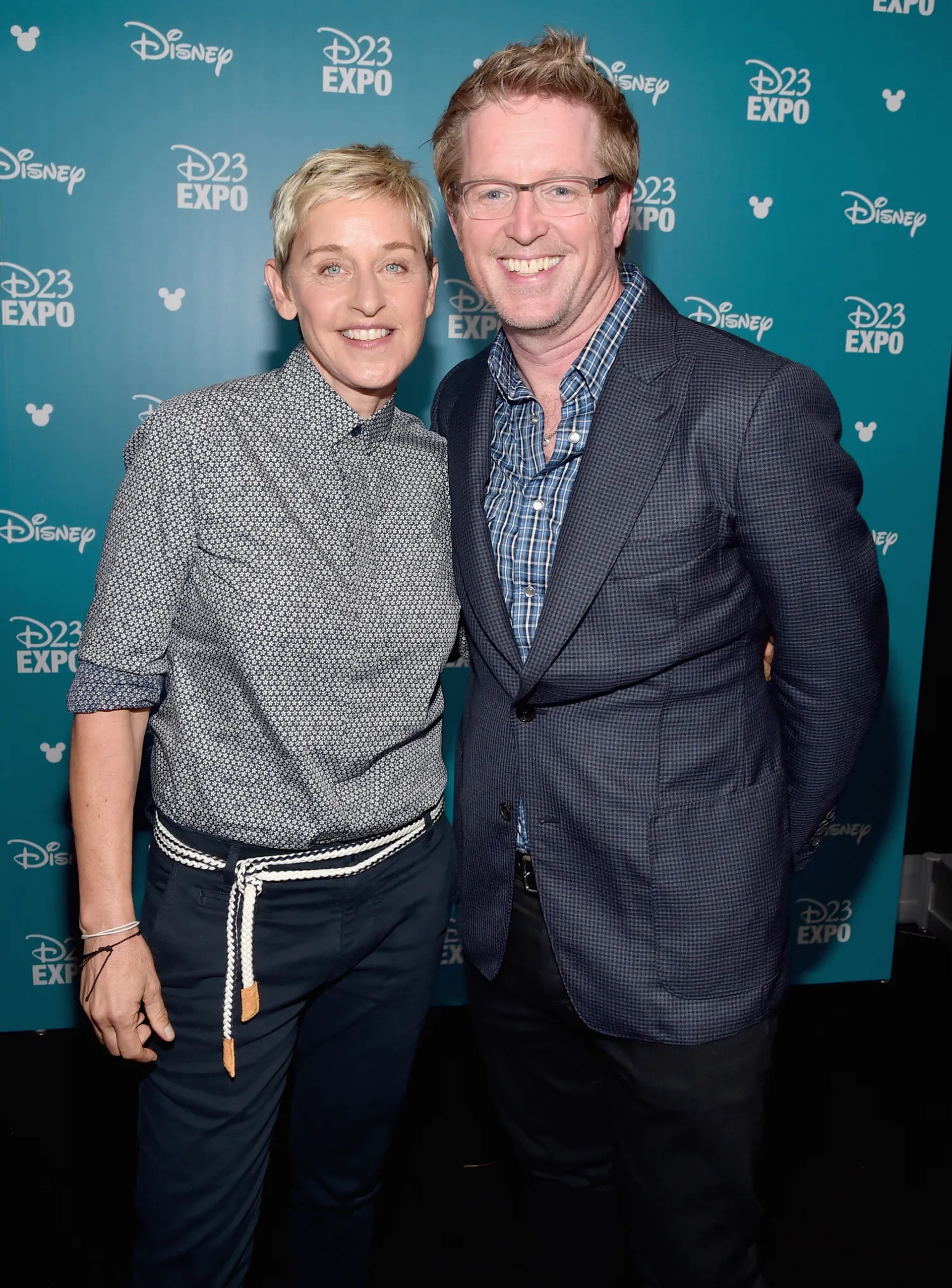 Ellen DeGeneres and Andrew Stanton at an event for Finding Dory (2016)