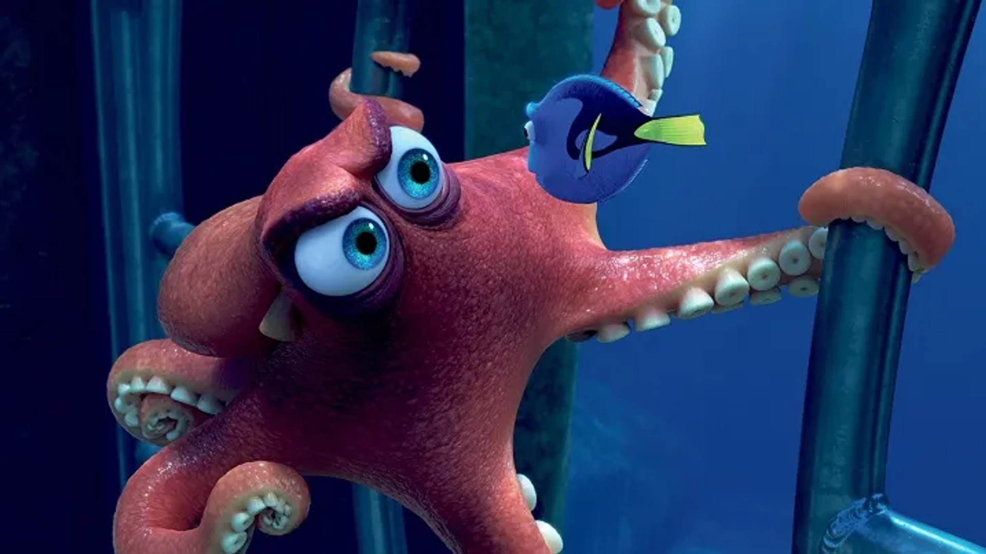 Ellen DeGeneres and Ed O'Neill in Finding Dory (2016)