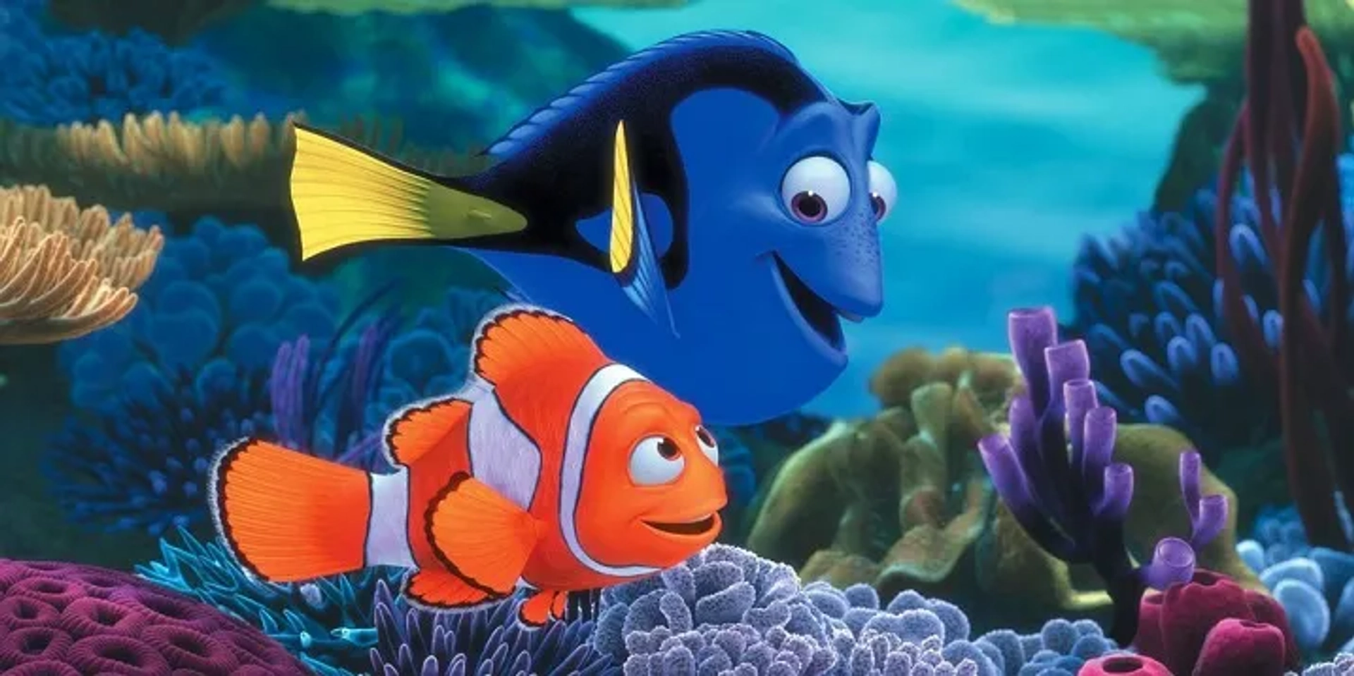 Albert Brooks and Ellen DeGeneres in Finding Nemo (2003)