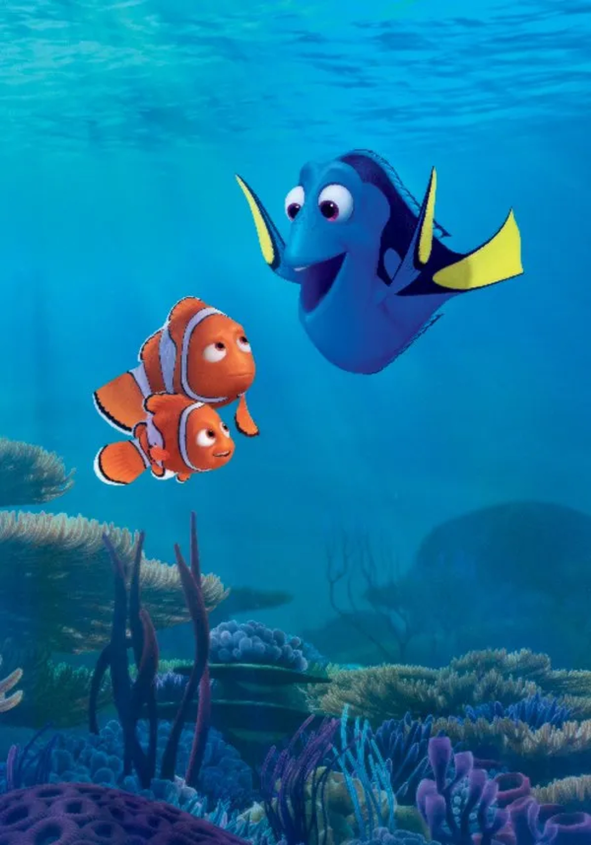 Albert Brooks, Ellen DeGeneres, and Hayden Rolence in Finding Dory (2016)