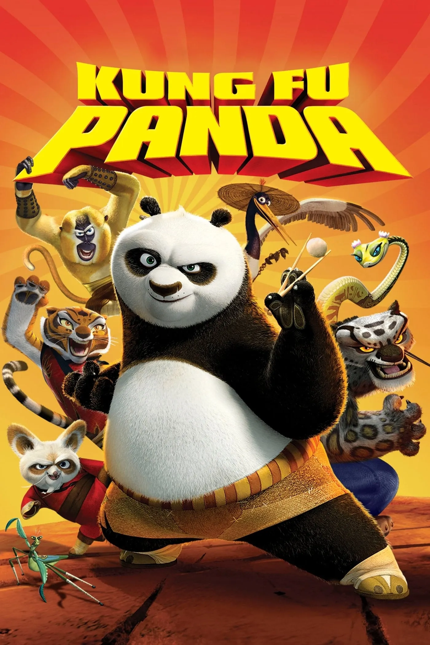 Dustin Hoffman, Jackie Chan, Angelina Jolie, Lucy Liu, Jack Black, David Cross, Ian McShane, and Seth Rogen in Kung Fu Panda (2008)