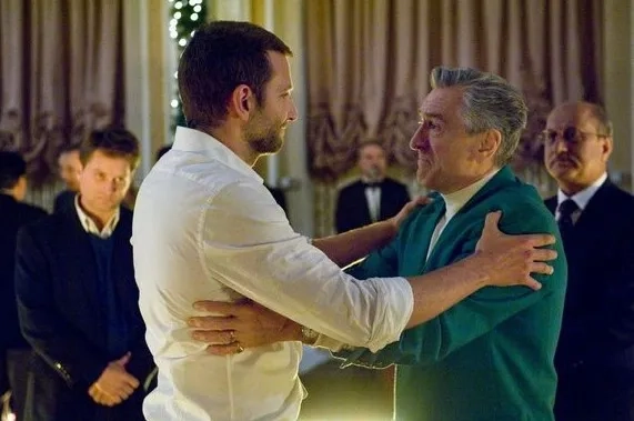 Robert De Niro, Bradley Cooper, Anupam Kher, and Shea Whigham in Silver Linings Playbook (2012)