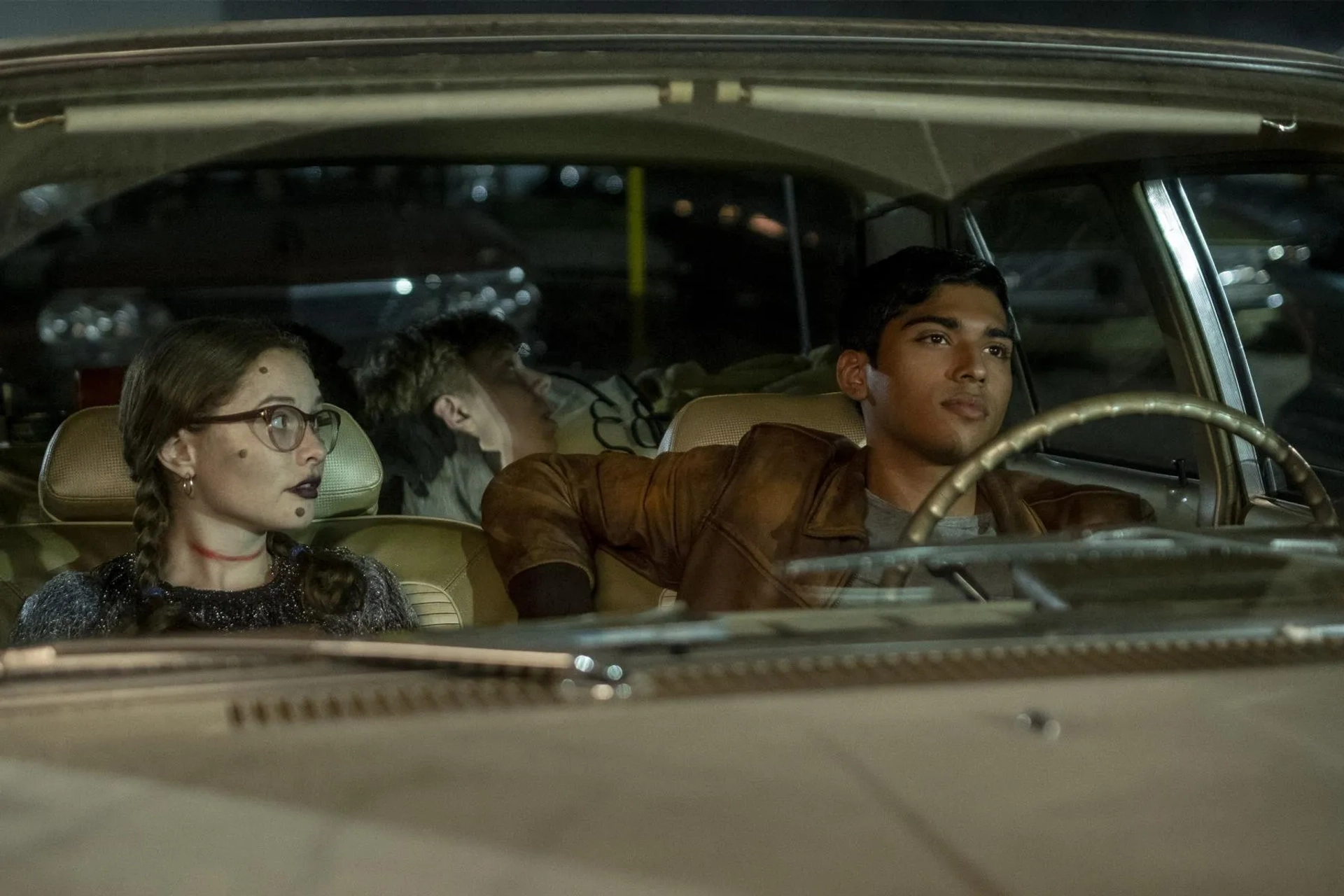 Zoe Colletti, Gabriel Rush, and Michael Garza in Scary Stories to Tell in the Dark (2019)