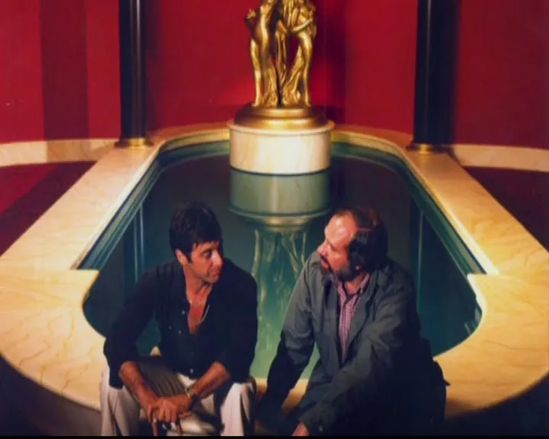 Al Pacino and Brian De Palma in Scarface (1983)