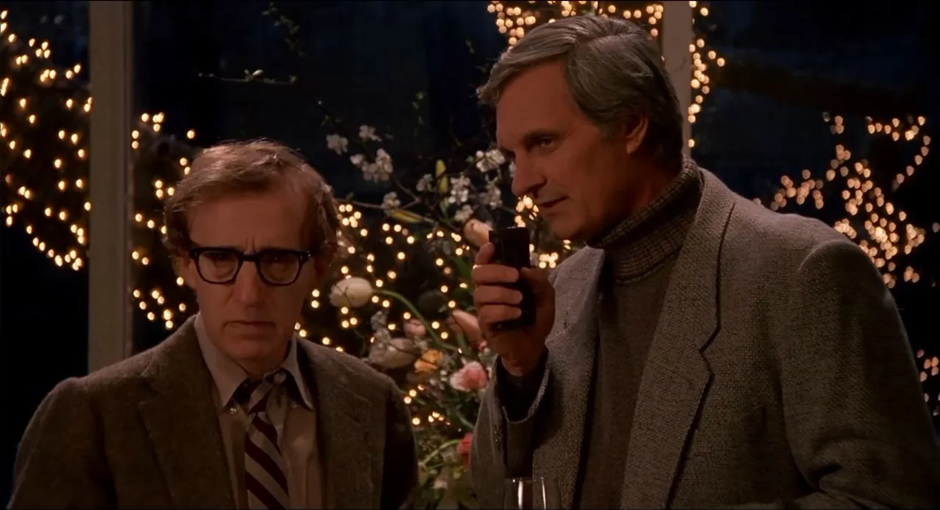 Woody Allen and Alan Alda in Crimes and Misdemeanors (1989)