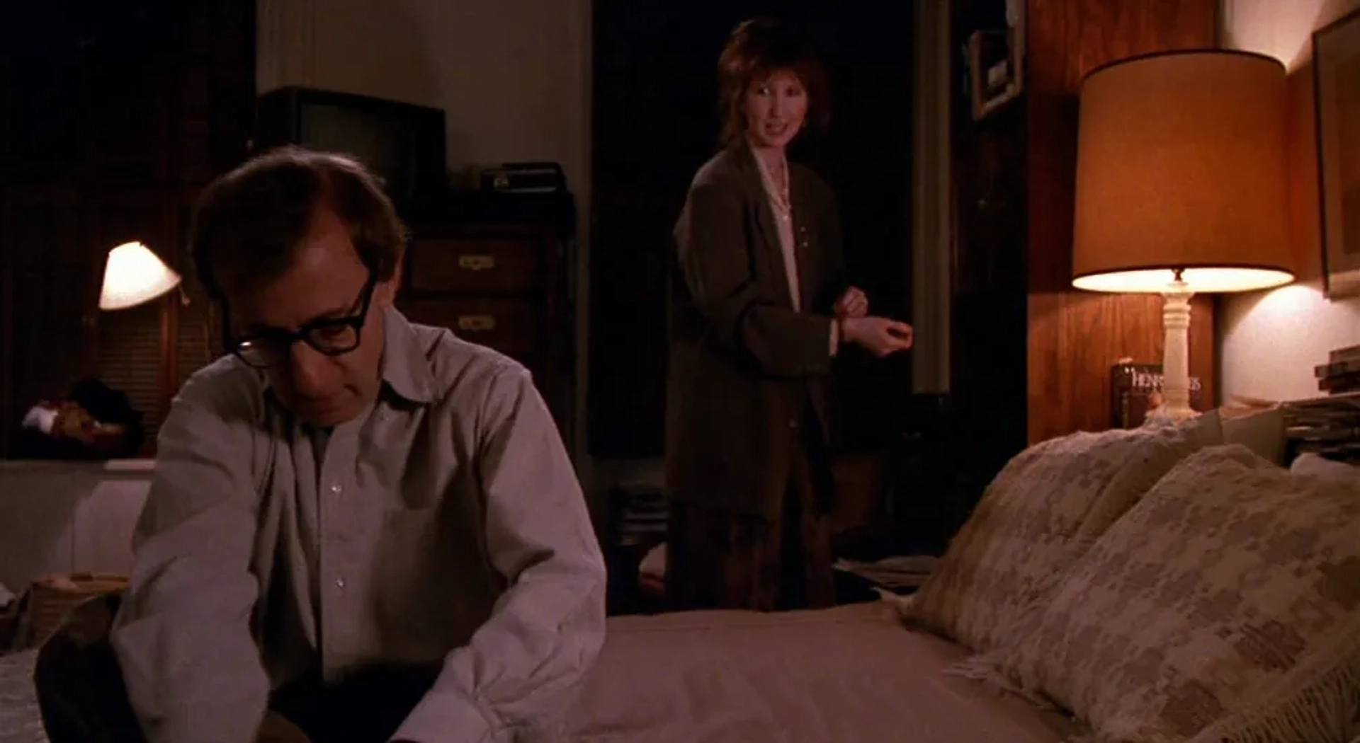 Woody Allen and Joanna Gleason in Crimes and Misdemeanors (1989)