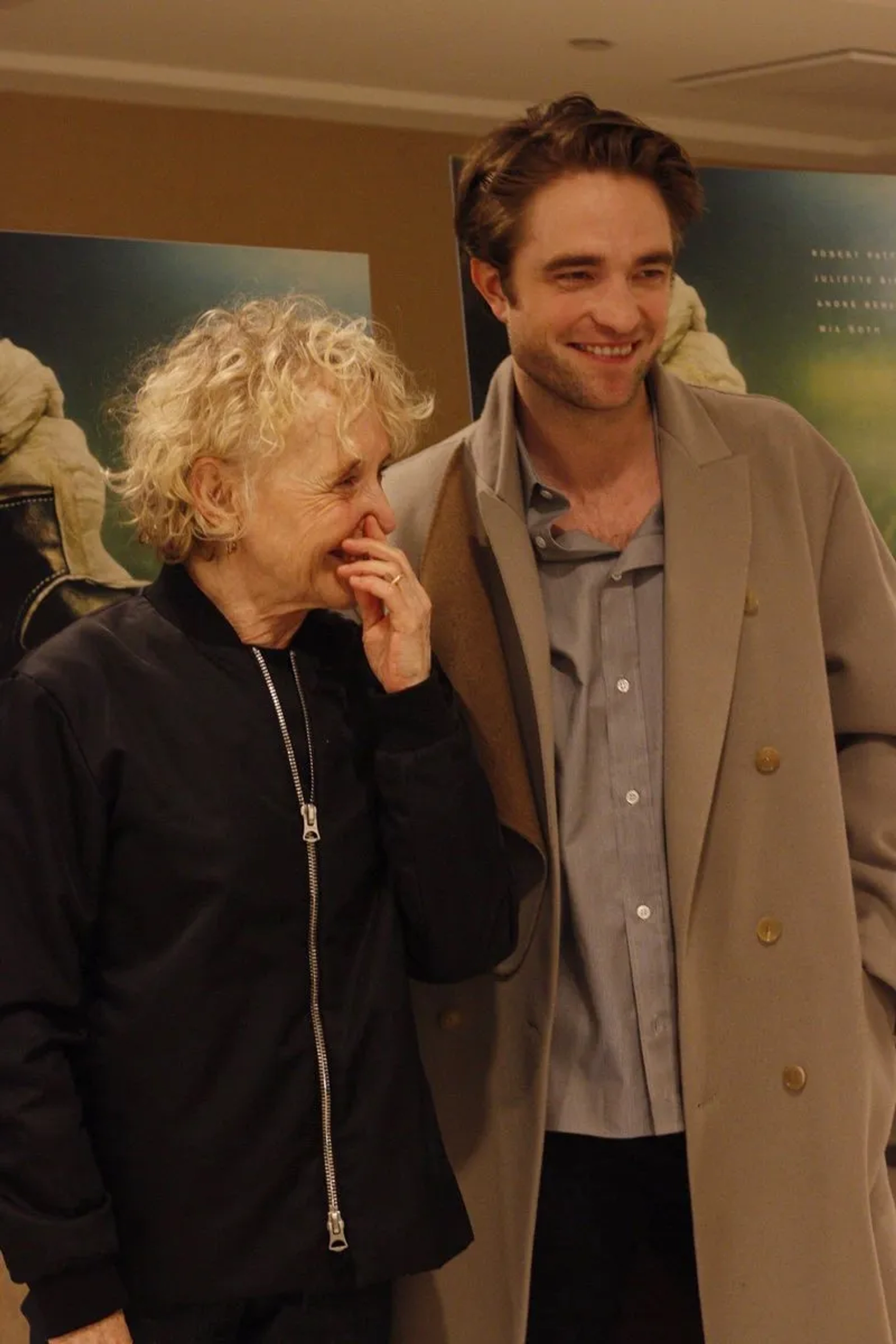 Claire Denis and Robert Pattinson at an event for High Life (2018)