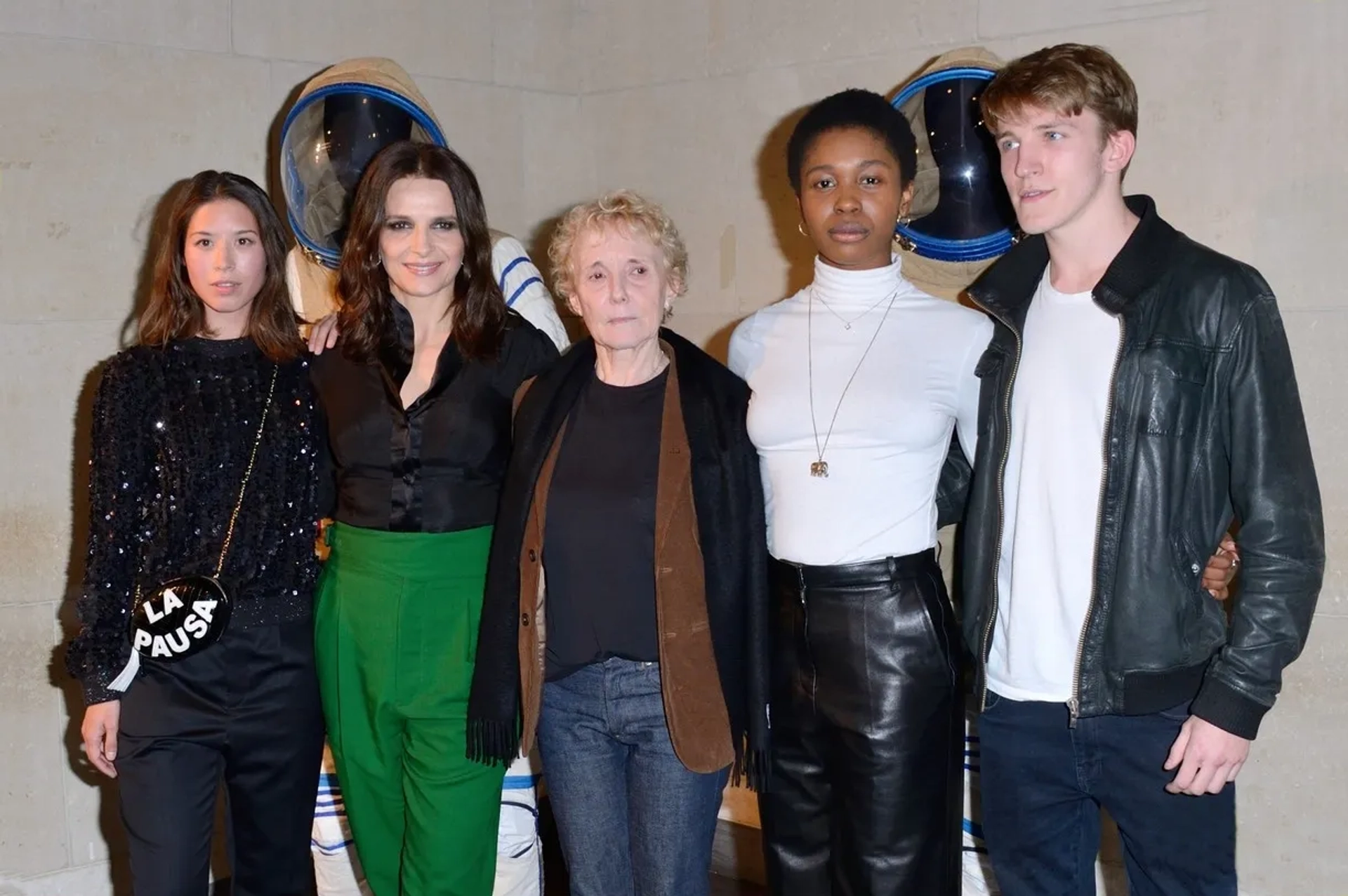 Juliette Binoche, Claire Denis, Claire Tran, Ewan Mitchell, and Gloria Obianyo at an event for High Life (2018)